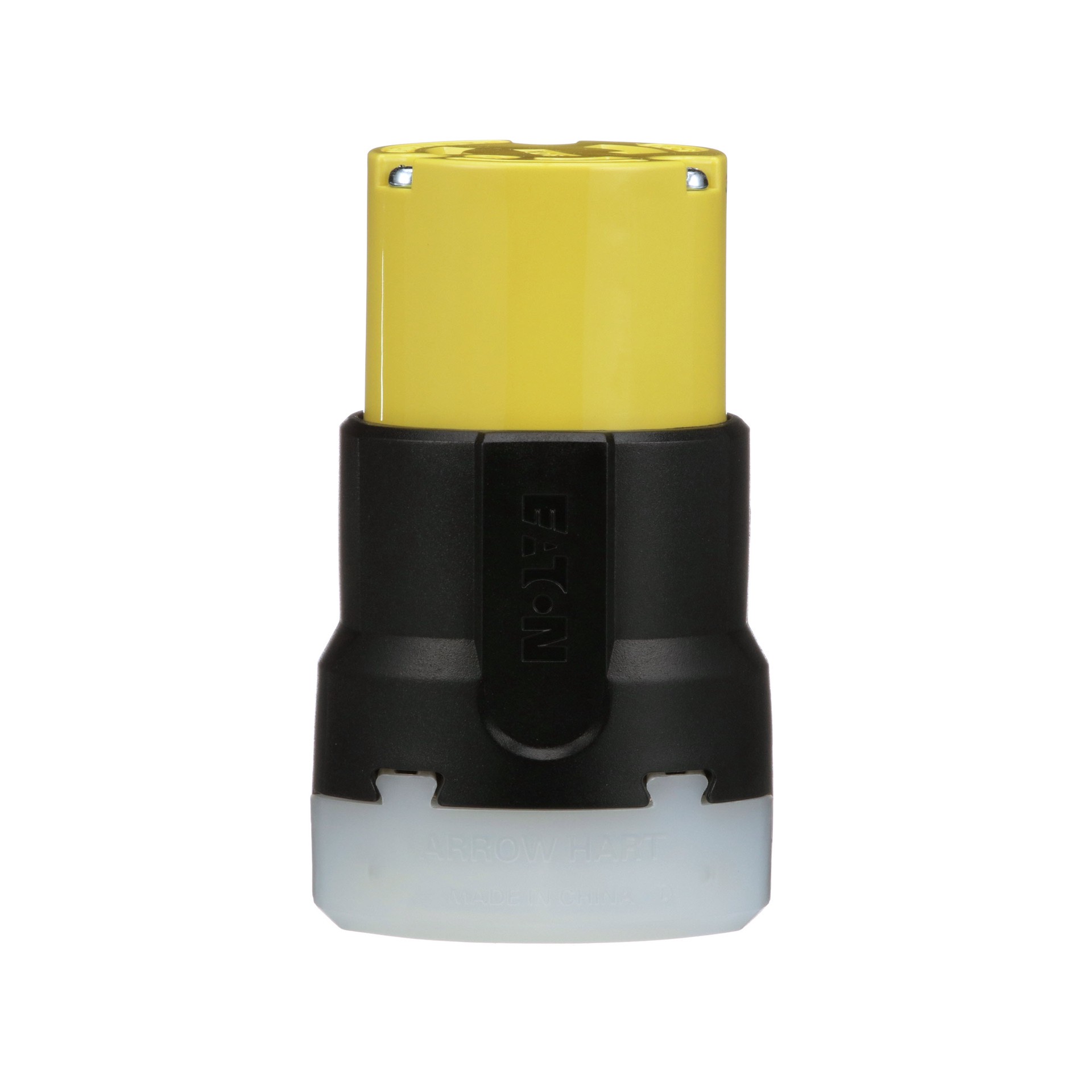 slide 1 of 6, Eaton Arrow Hart Arrow Hart 30-Amp 125 -Volt NEMA L5-30C 3-wire grounding Industrial Locking Connector , Yellow, 1 ct