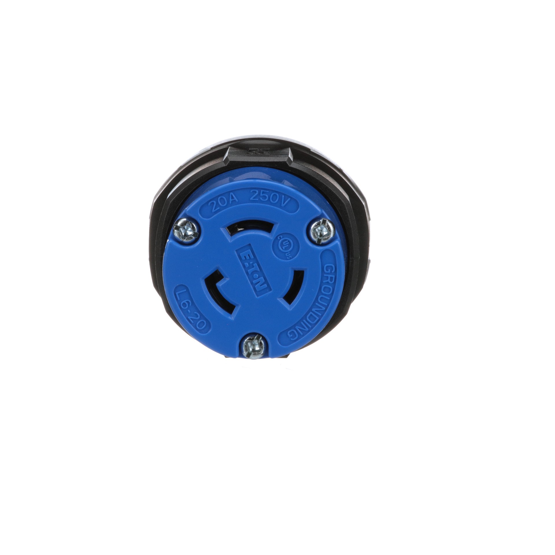 slide 2 of 6, Eaton Arrow Hart Arrow Hart 20-Amp 250 -Volt NEMA L6-20C 3-wire grounding Industrial Locking Connector , Blue, 1 ct
