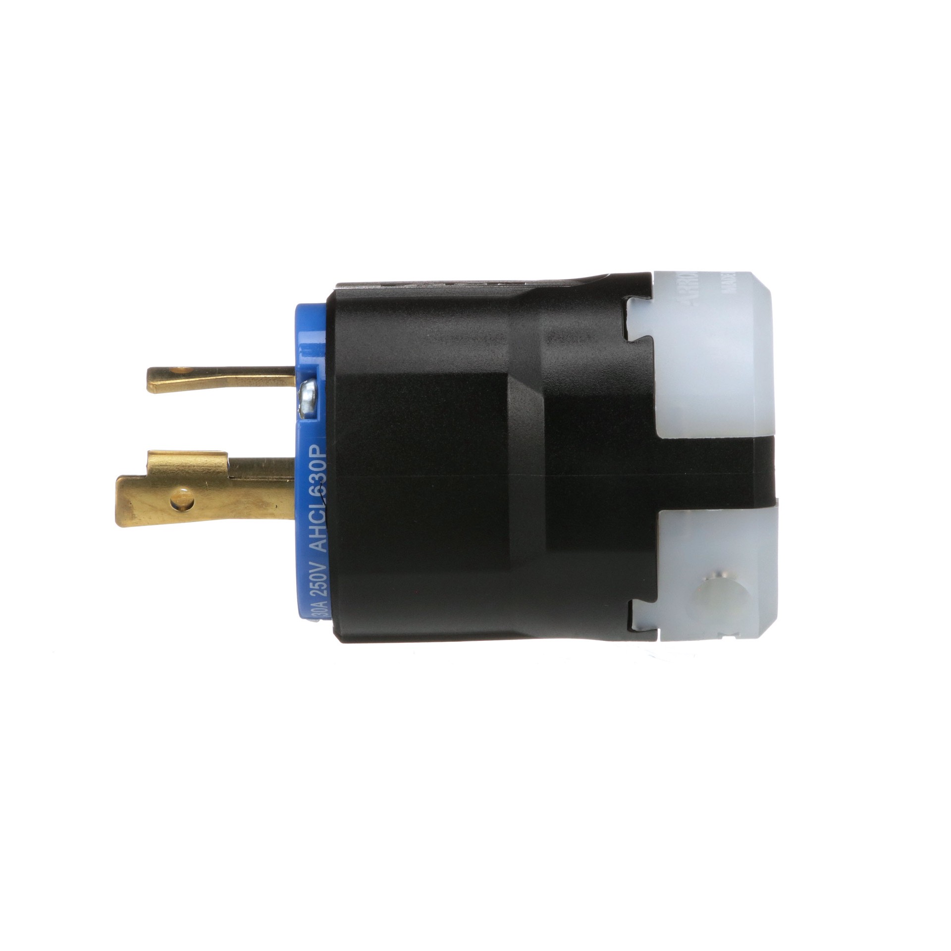 slide 3 of 6, Eaton Arrow Hart Arrow Hart 30-Amp 250 -Volt NEMA L6-30P 3-wire grounding Industrial Locking Plug , Blue, 1 ct