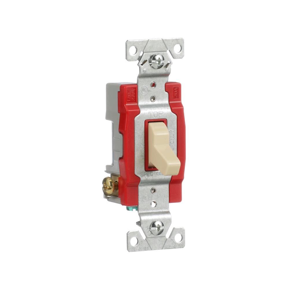 slide 6 of 6, Eaton 20-amp 3-way Toggle Light Switch , Ivory, 1 ct