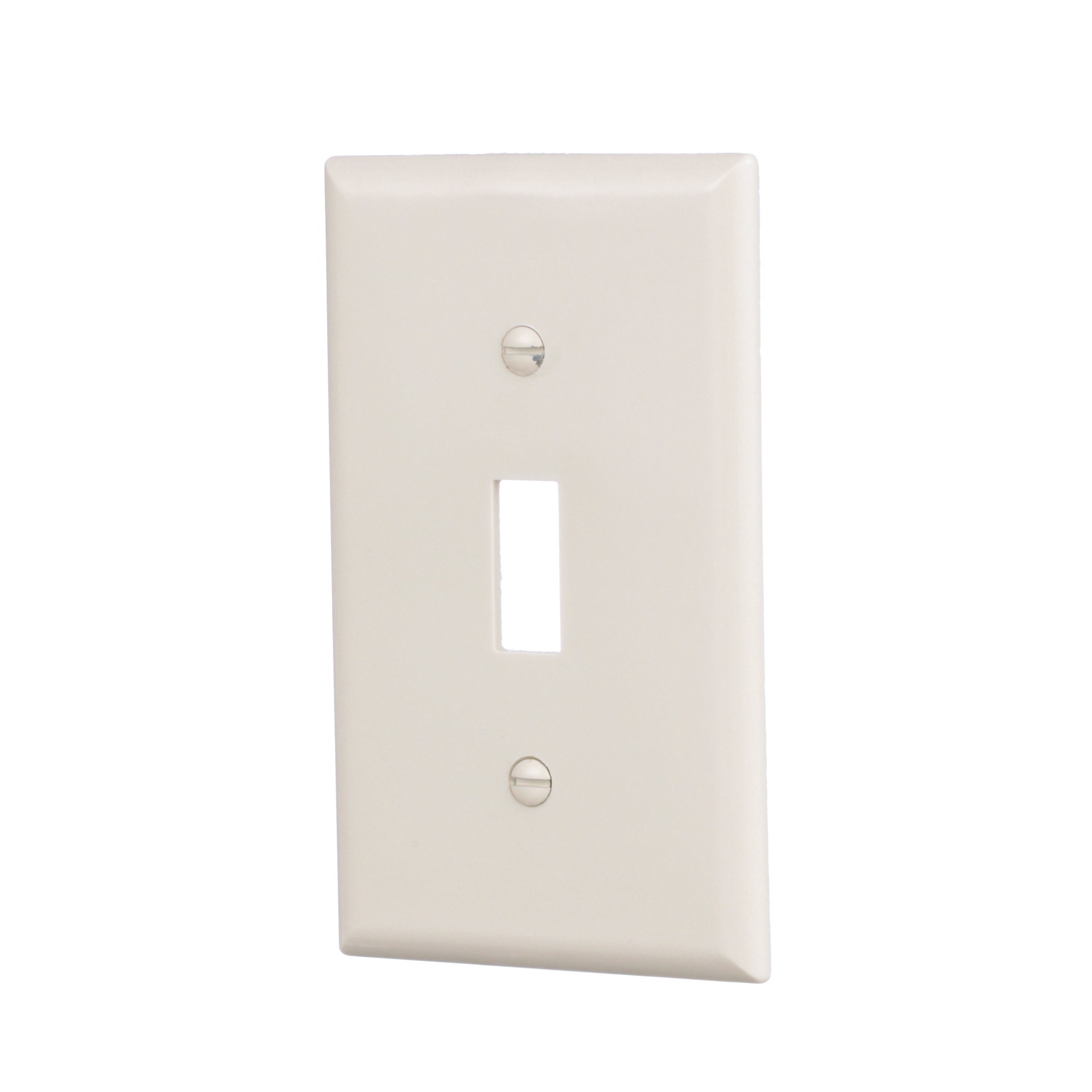slide 2 of 6, Eaton 1 -Gang Standard Size Light almond Plastic Indoor Toggle Wall Plate 10 -Pack, 1 ct