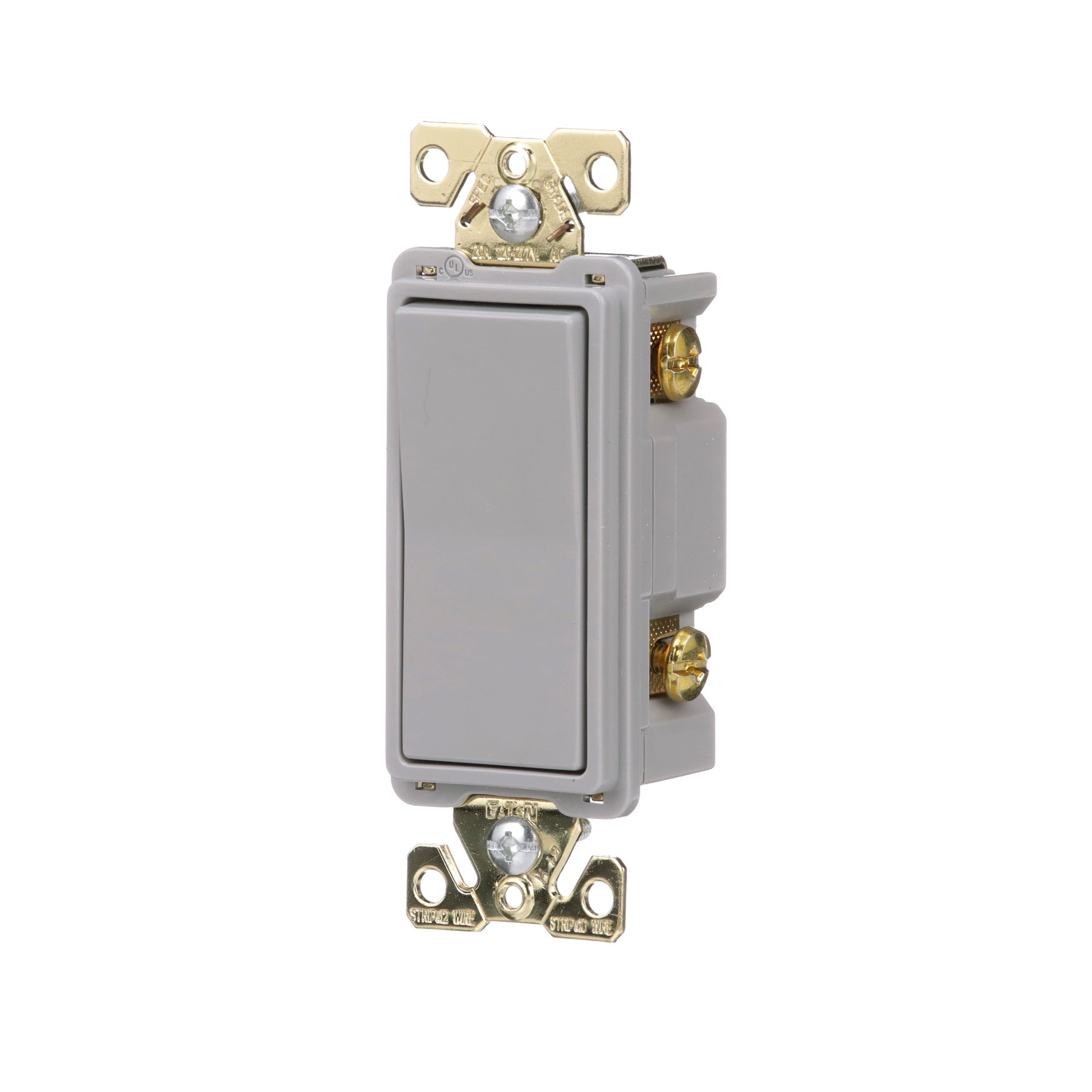 slide 2 of 6, Eaton 20-amp Single-pole Rocker Light Switch , Gray, 1 ct