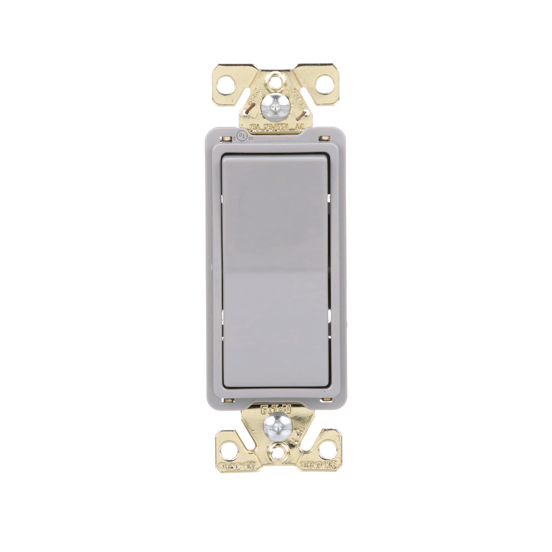 slide 1 of 6, Eaton 20-amp Single-pole Rocker Light Switch , Gray, 1 ct