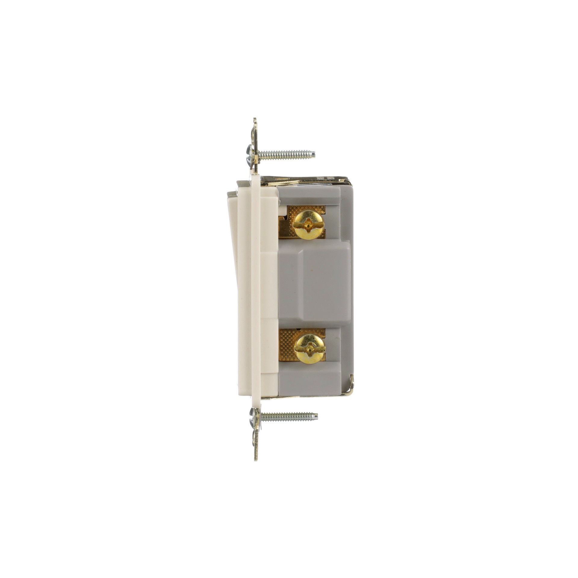 slide 3 of 6, Eaton 20-amp Single-pole Rocker Light Switch , Light almond, 1 ct