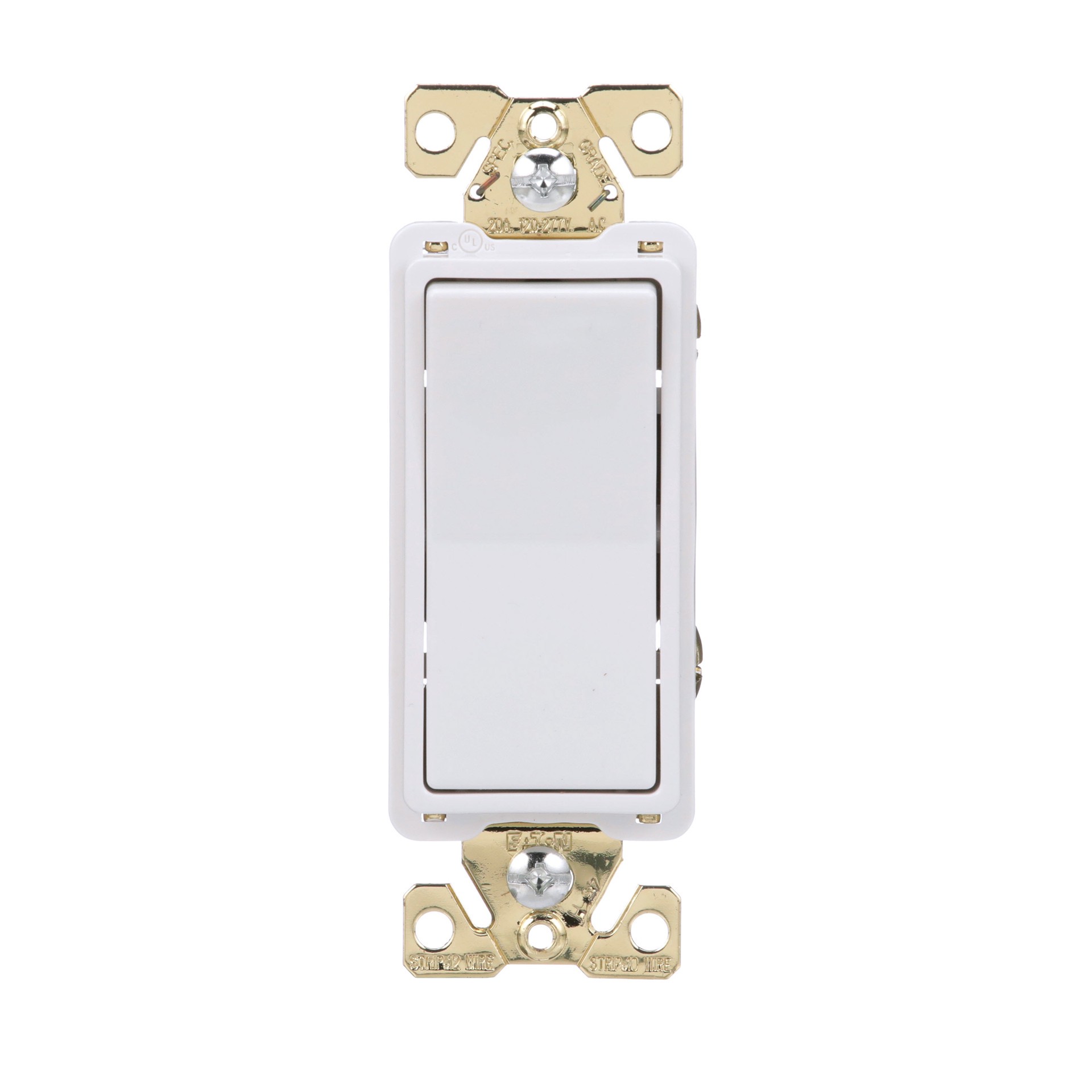 slide 1 of 6, Eaton 20-amp Single-pole Rocker Light Switch , White, 1 ct