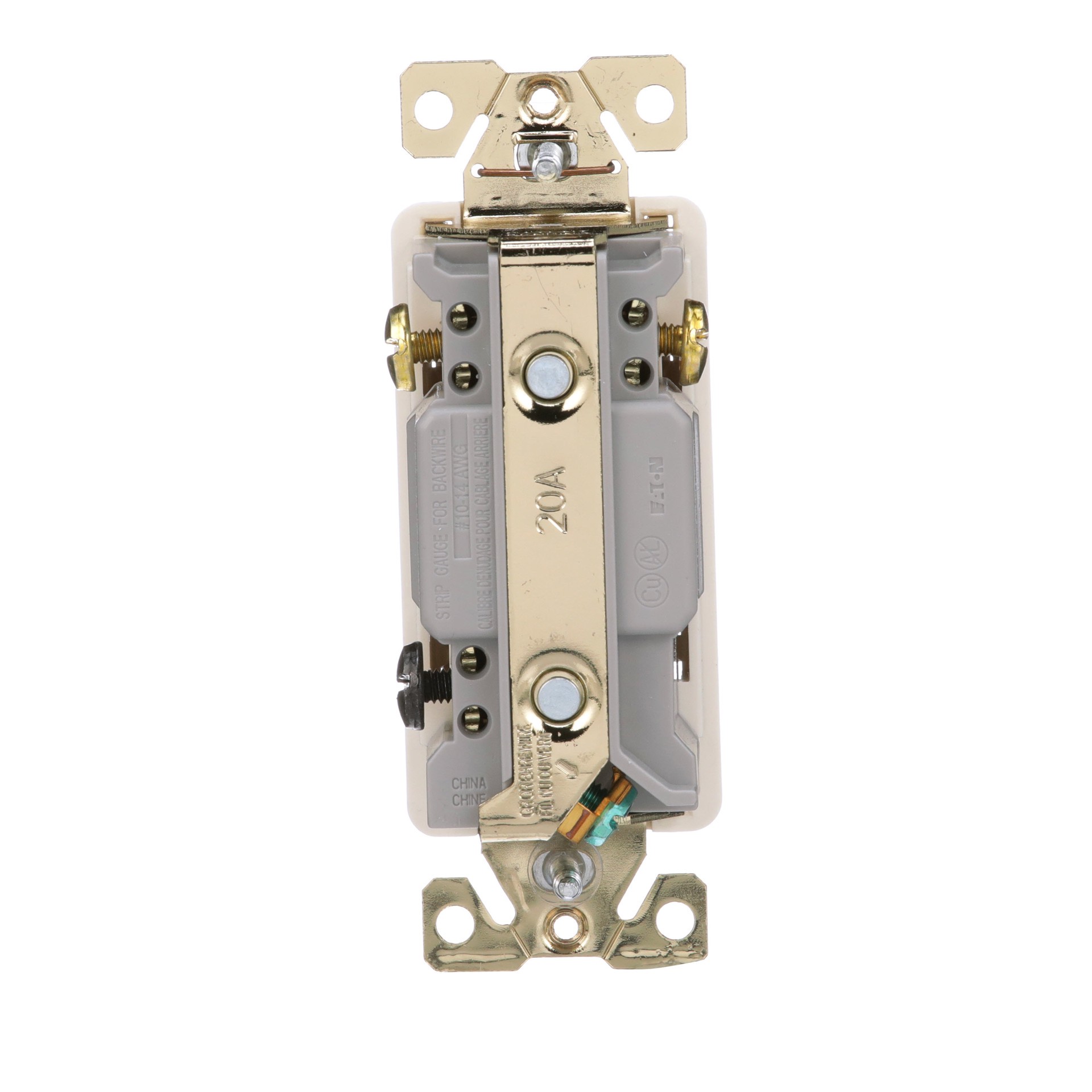 slide 4 of 6, Eaton 20-amp 3-way Rocker Light Switch , Light almond, 1 ct