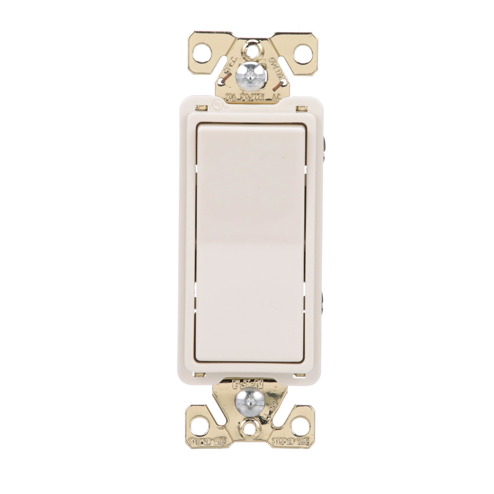 slide 1 of 6, Eaton 20-amp 3-way Rocker Light Switch , Light almond, 1 ct