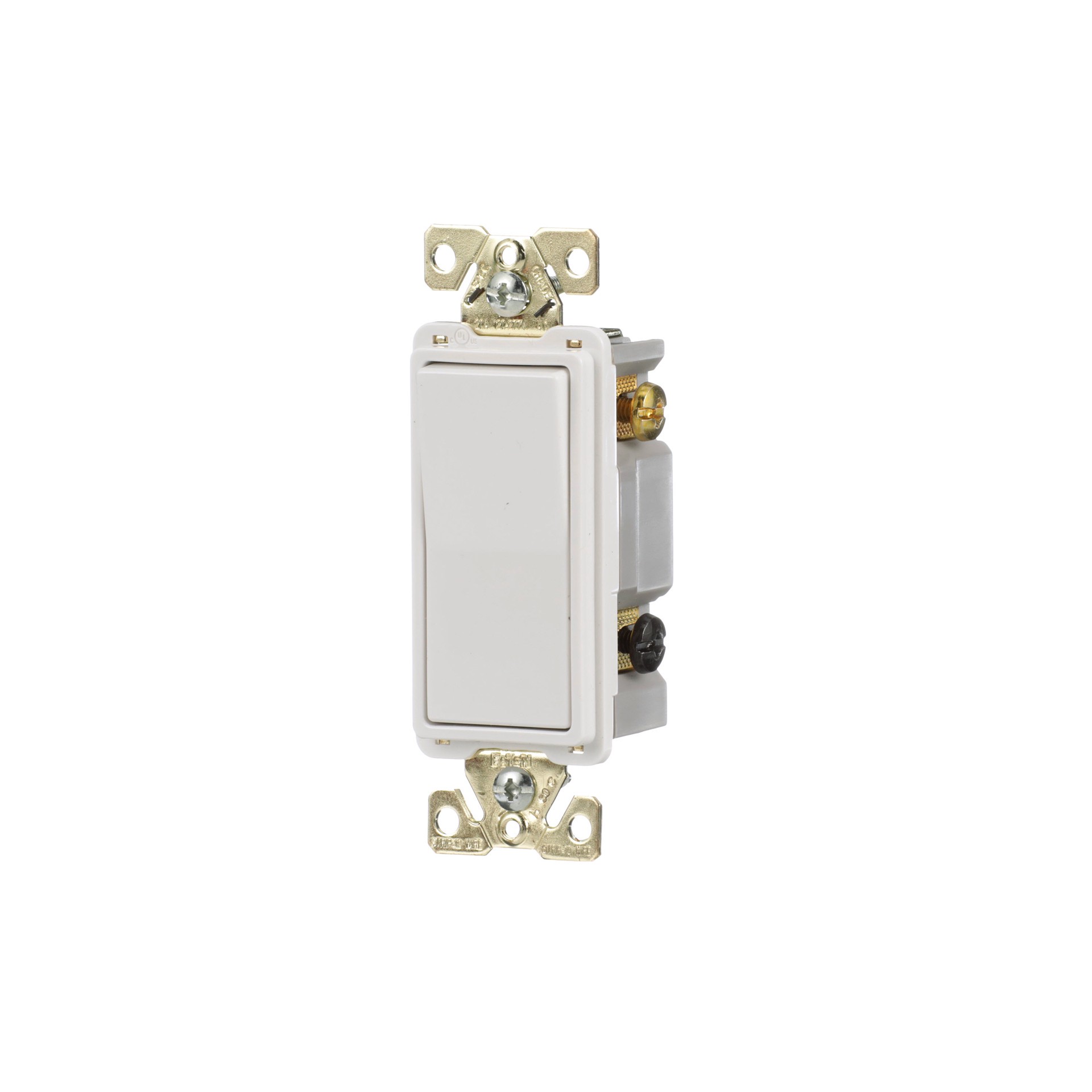 slide 2 of 6, Eaton 20-amp 3-way Rocker Light Switch , White, 1 ct