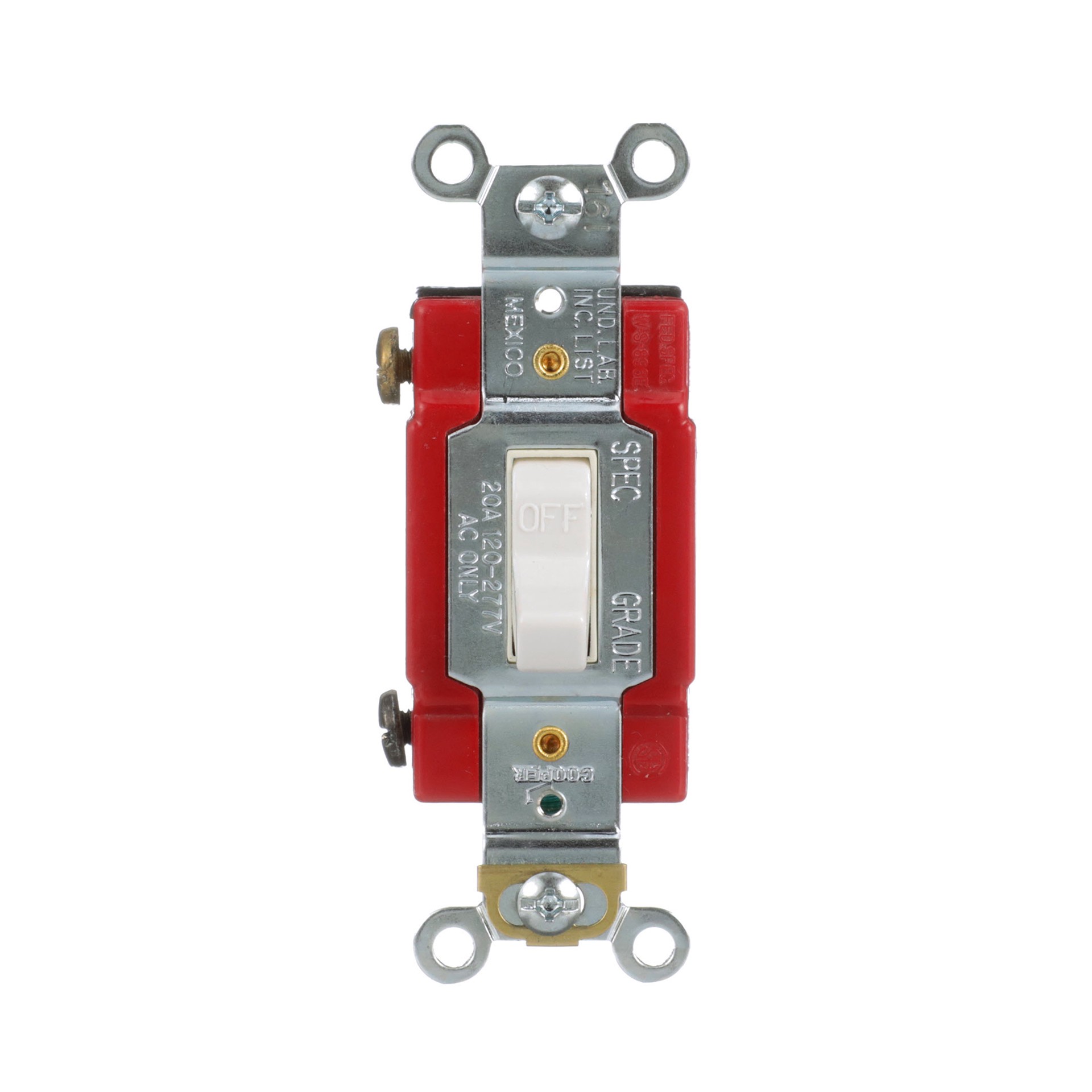 slide 1 of 6, Eaton 20-amp Single-pole Illuminated Toggle Light Switch , White, 1 ct