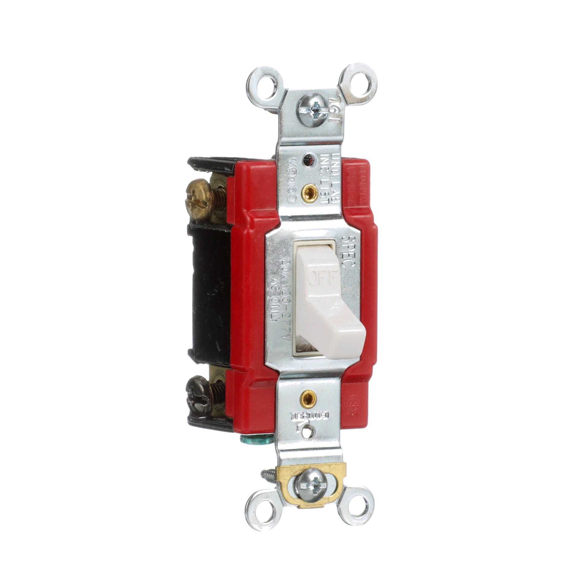 slide 6 of 6, Eaton 20-amp Single-pole Illuminated Toggle Light Switch , White, 1 ct