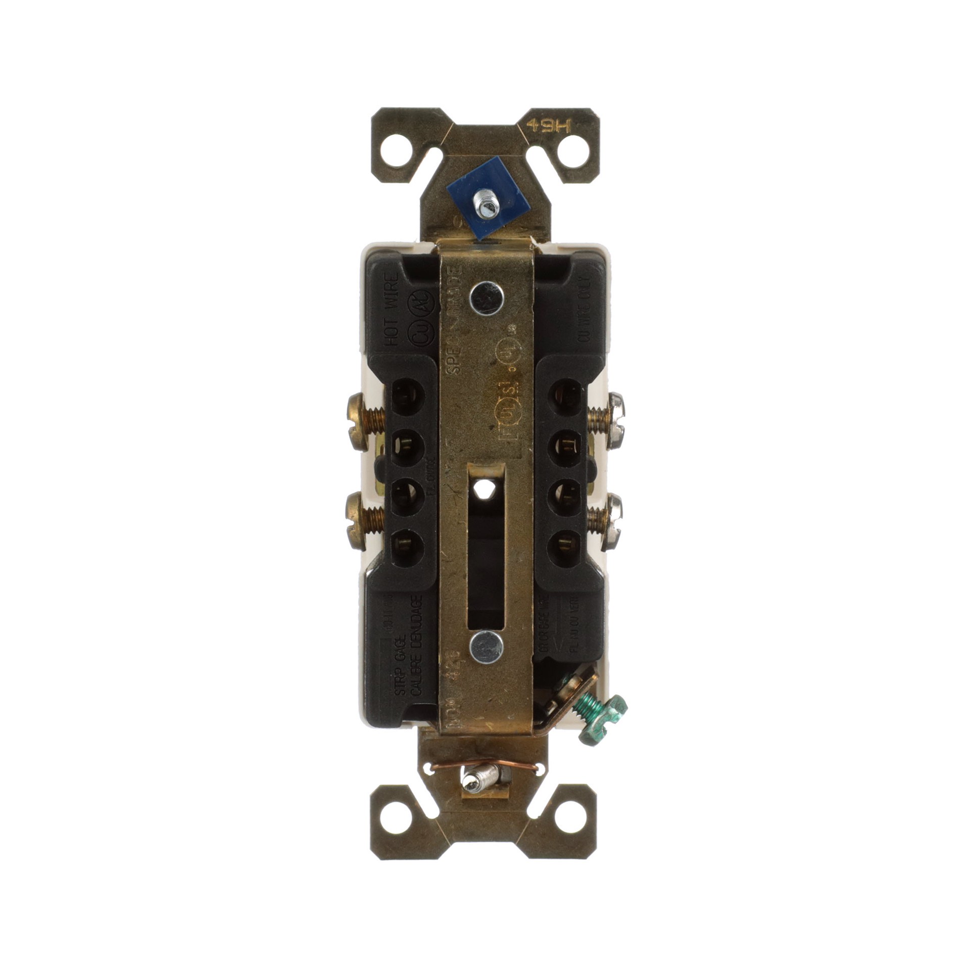 slide 4 of 6, Eaton Arrow Hart 15 -Amp 125-volt Industrial Duplex Outlet , Light almond, 1 ct