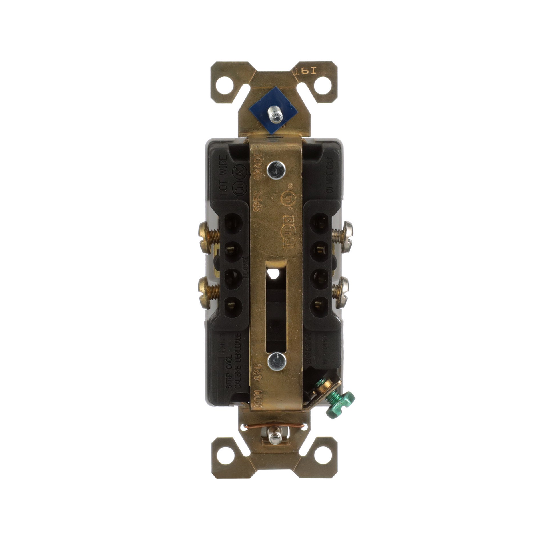 slide 4 of 6, Eaton Arrow Hart 20 -Amp 125-volt Industrial Duplex Outlet , Gray, 1 ct