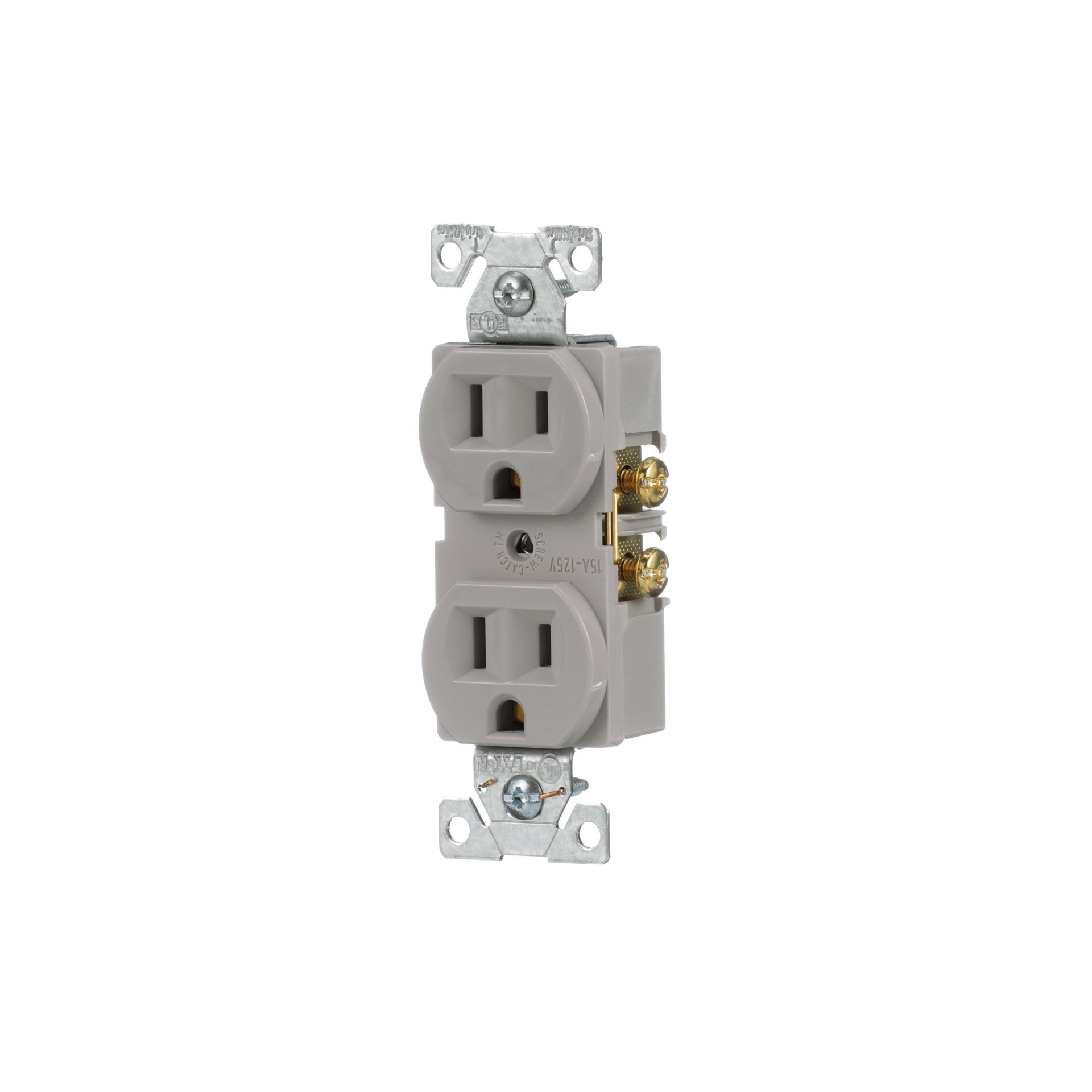 slide 2 of 6, Eaton Arrow Hart 15 -Amp 125-volt Residential/Commercial Duplex Outlet , Gray, 1 ct