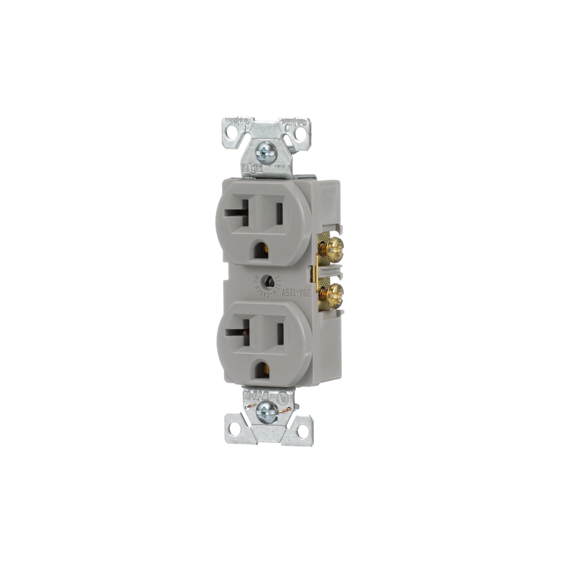 slide 2 of 6, Eaton Arrow Hart 20 -Amp 125-volt Residential/Commercial Duplex Outlet , Gray, 1 ct