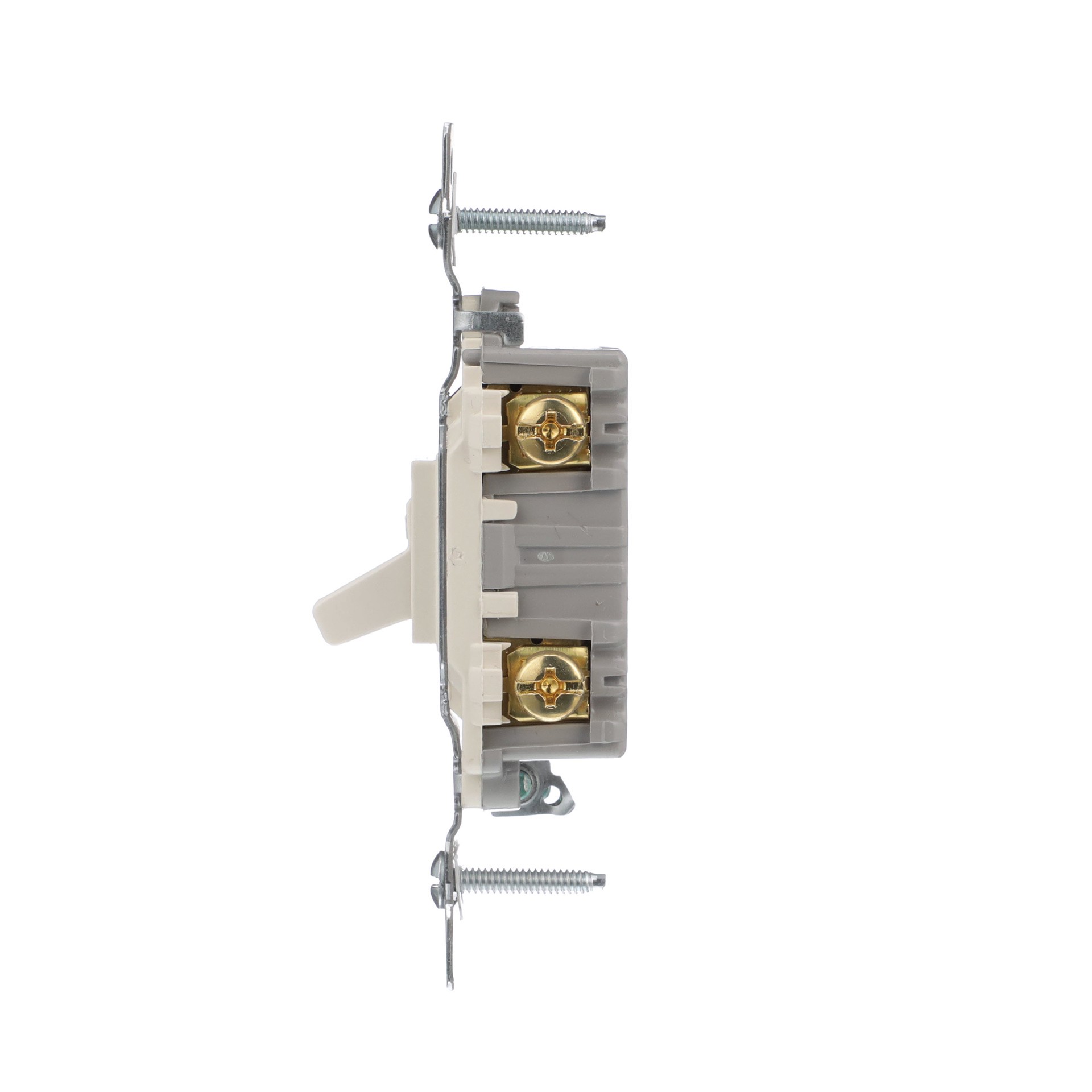 slide 3 of 6, Eaton 15-amp Single-pole Toggle Light Switch , Light almond, 1 ct