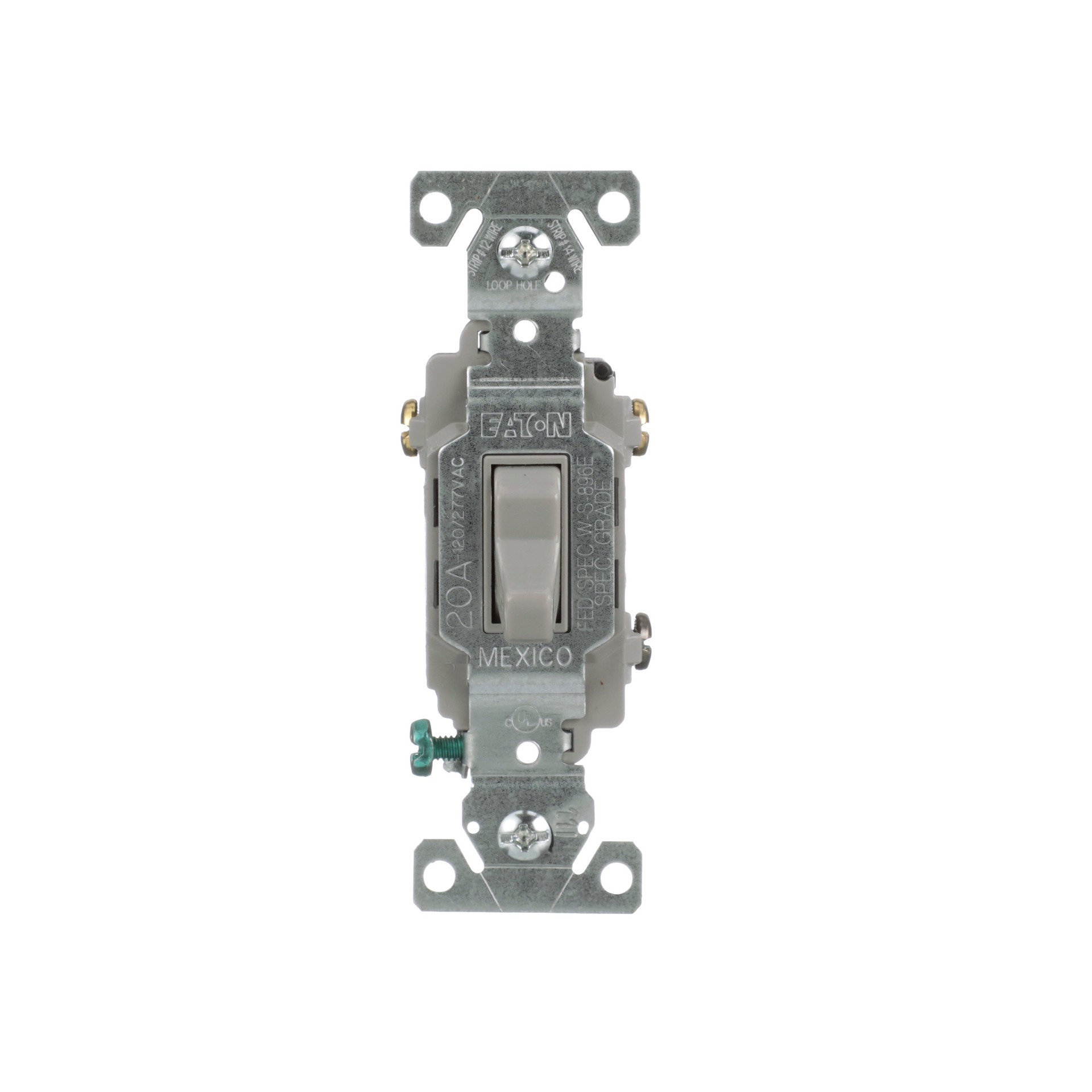 slide 1 of 6, Eaton 20-amp 3-way Toggle Light Switch , Gray, 1 ct