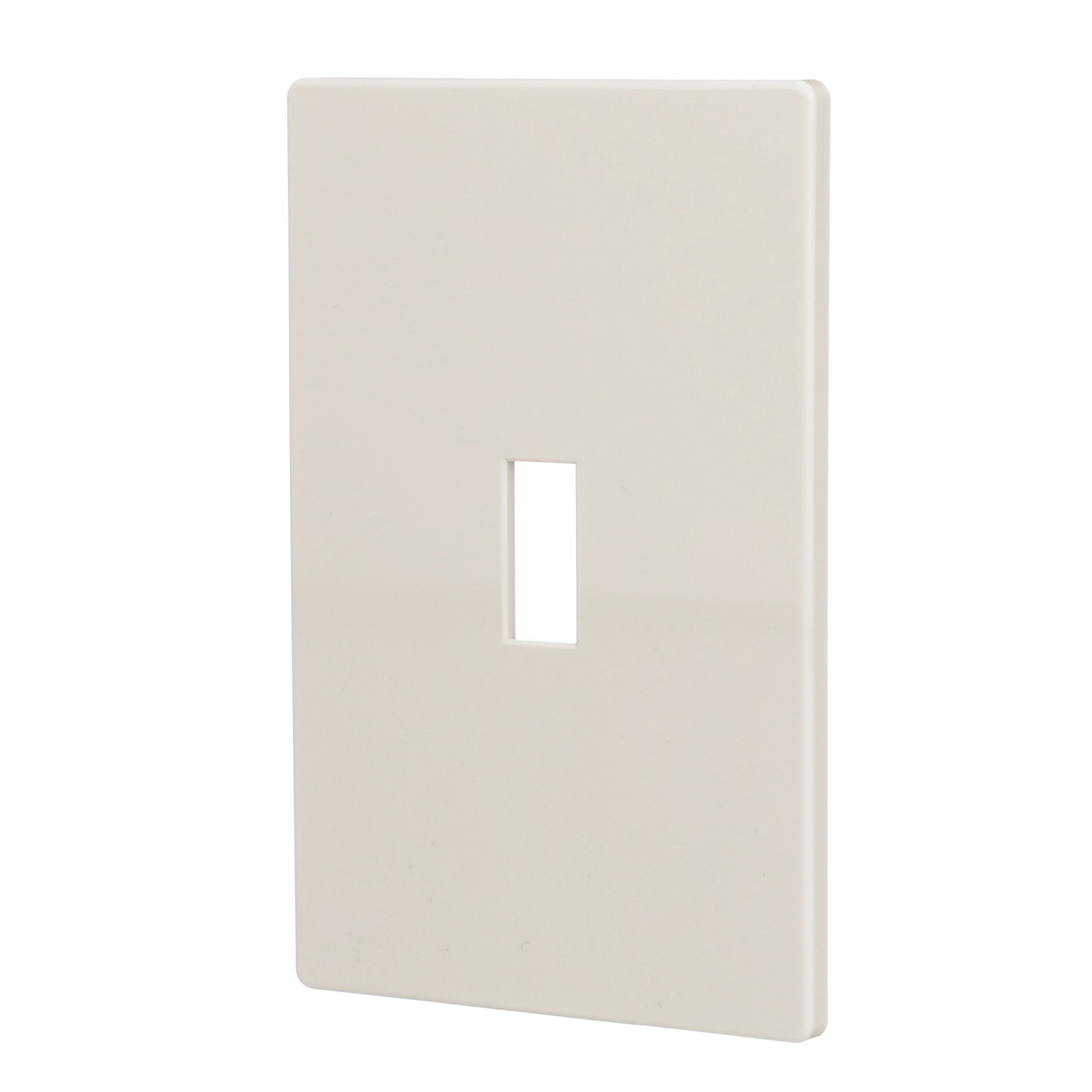 slide 2 of 6, Eaton 1 -Gang Midsize Size Light almond Polycarbonate Indoor Screwless Toggle Wall Plate, 1 ct