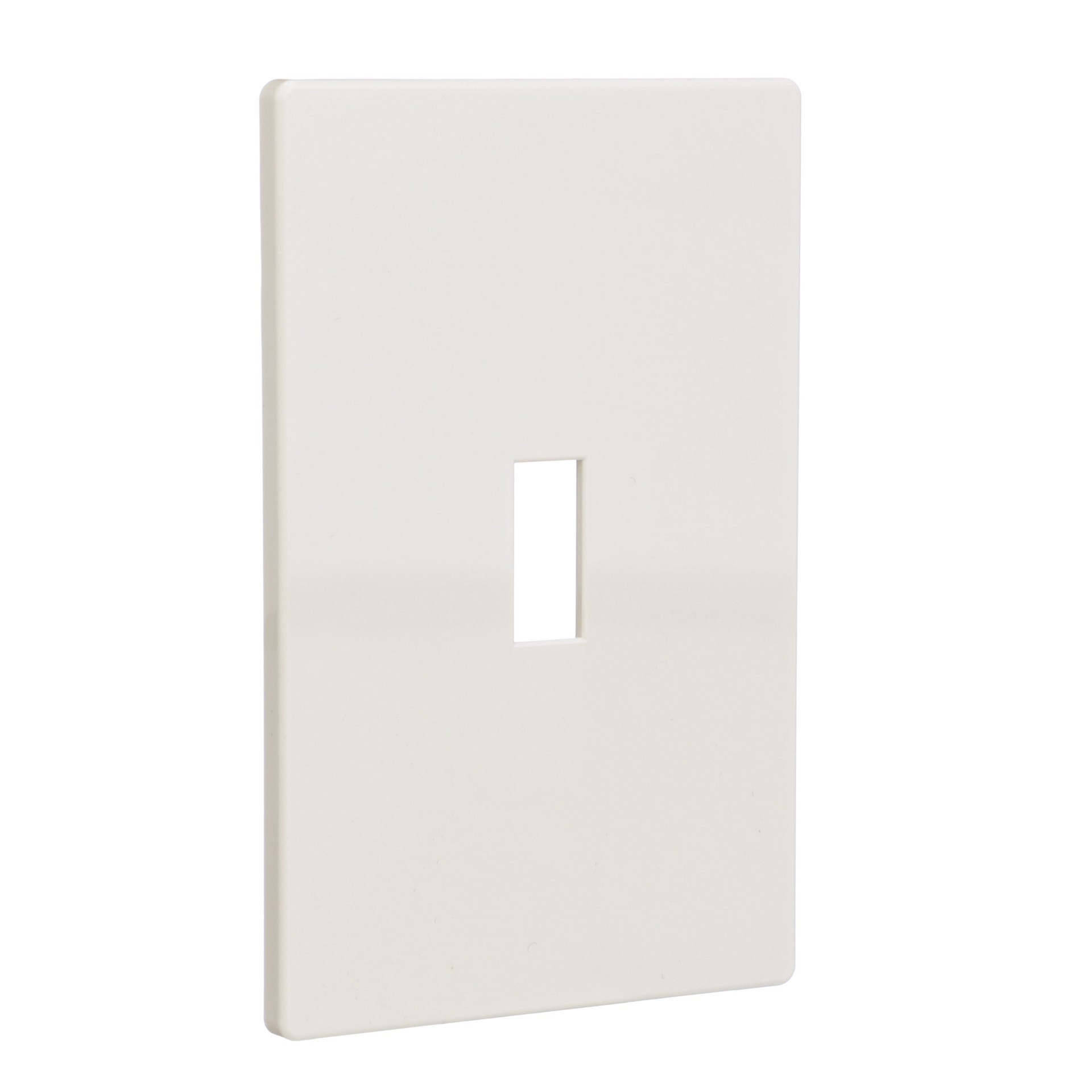 slide 6 of 6, Eaton 1 -Gang Midsize Size Light almond Polycarbonate Indoor Screwless Toggle Wall Plate, 1 ct