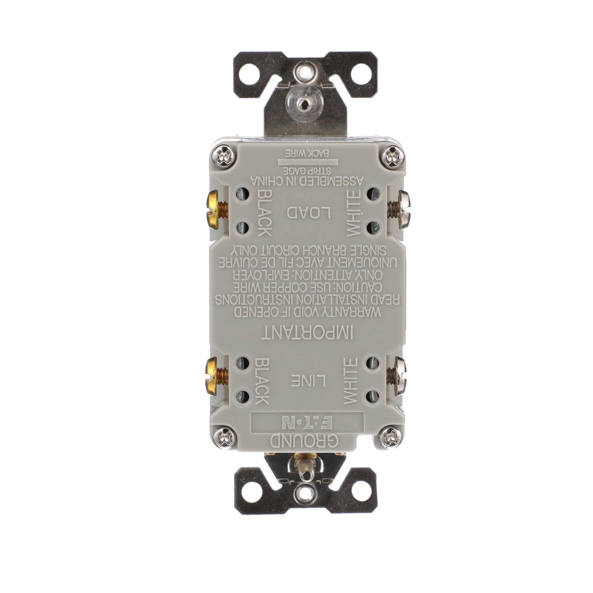 slide 4 of 6, Eaton 15 -Amp 125-volt Tamper Resistant Residential/Commercial Duplex Surge Outlet , White, 1 ct