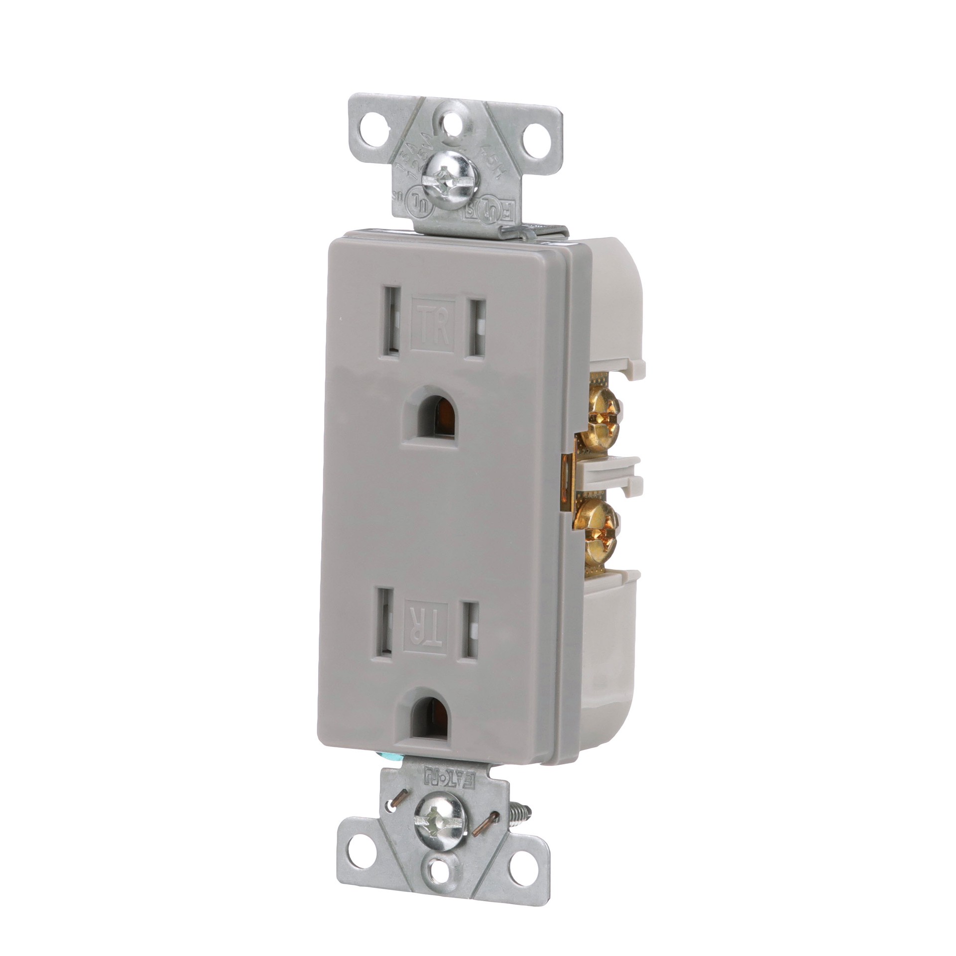 slide 2 of 6, Eaton Arrow Hart 15 -Amp 125-volt Tamper Resistant Residential/Commercial Decorator Outlet , Gray, 1 ct