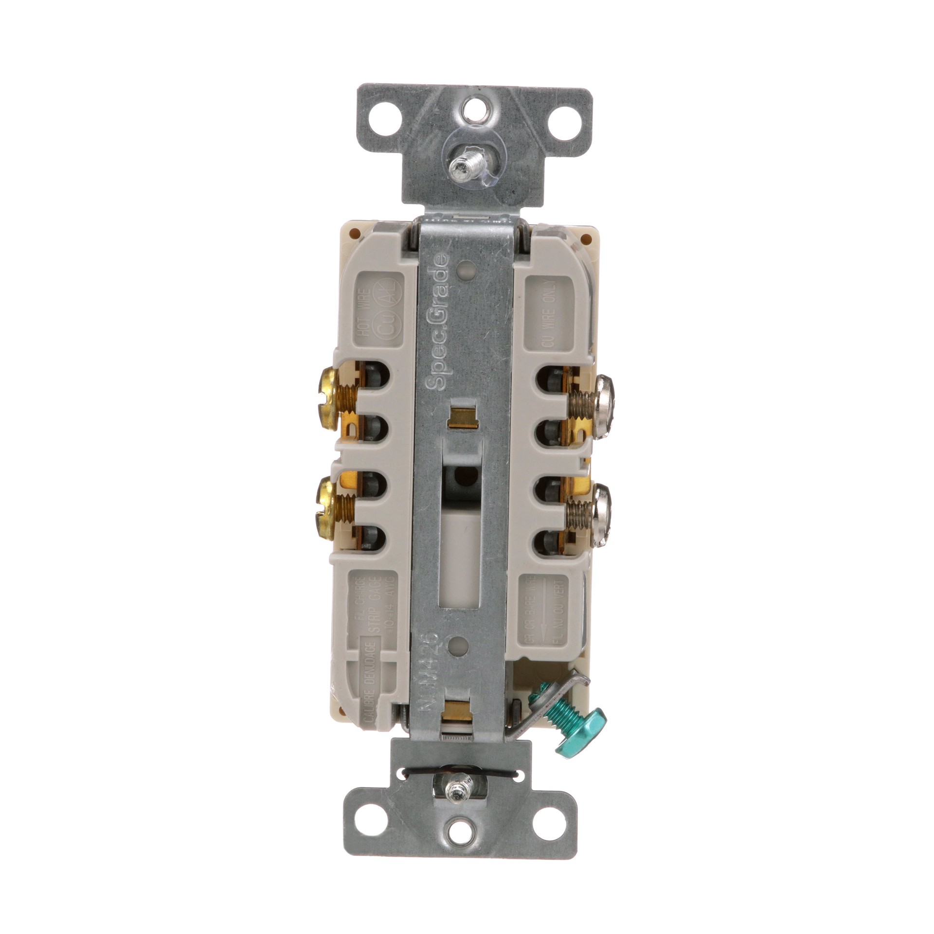 slide 4 of 6, Eaton Arrow Hart 20 -Amp 125-volt Tamper Resistant Residential/Commercial Decorator Outlet , Light almond, 1 ct