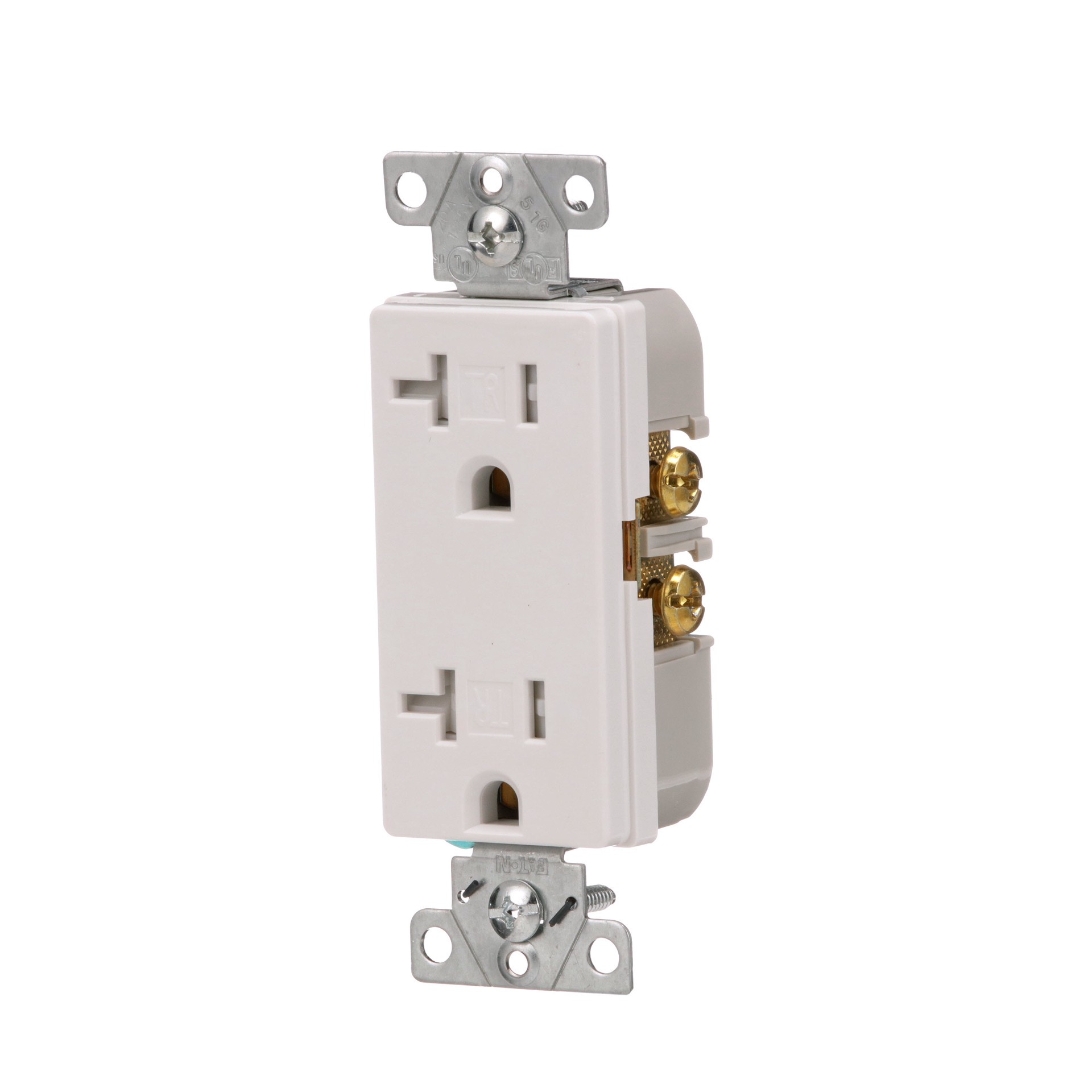 slide 2 of 6, Eaton Arrow Hart 20 -Amp 125-volt Tamper Resistant Residential/Commercial Decorator Outlet , White, 1 ct