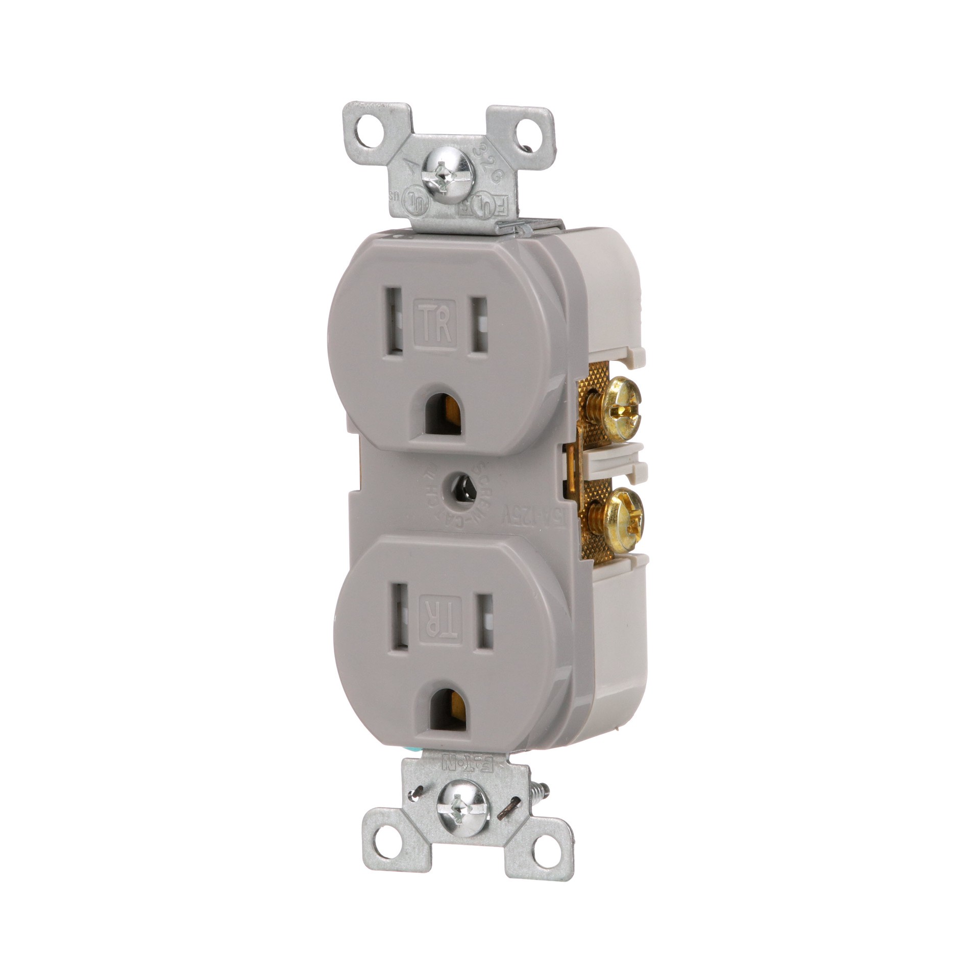 slide 2 of 6, Eaton Arrow Hart 15 -Amp 125-volt Tamper Resistant Residential/Commercial Duplex Outlet , Gray, 1 ct