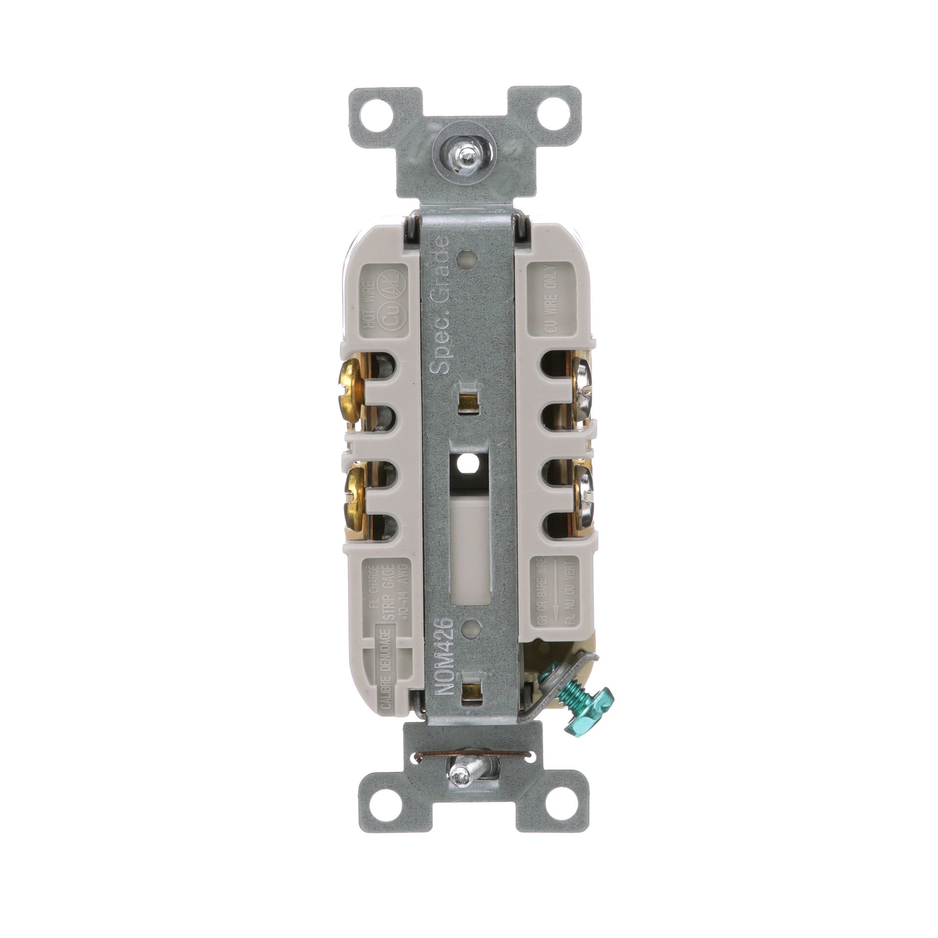 slide 4 of 6, Eaton Arrow Hart 15 -Amp 125-volt Tamper Resistant Residential/Commercial Duplex Outlet , Ivory, 1 ct