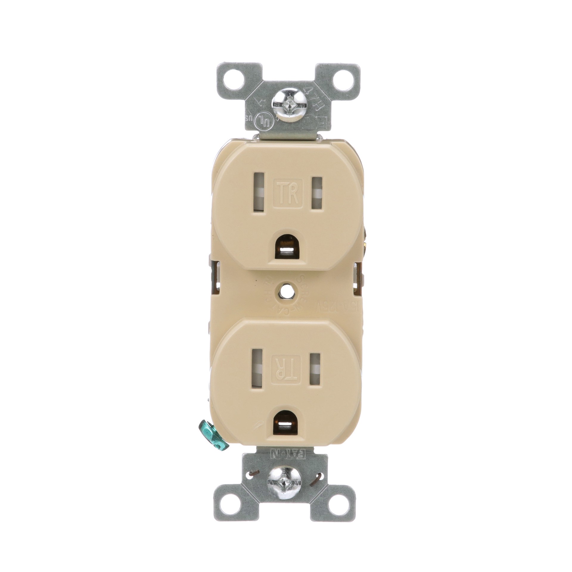 slide 1 of 6, Eaton Arrow Hart 15 -Amp 125-volt Tamper Resistant Residential/Commercial Duplex Outlet , Ivory, 1 ct