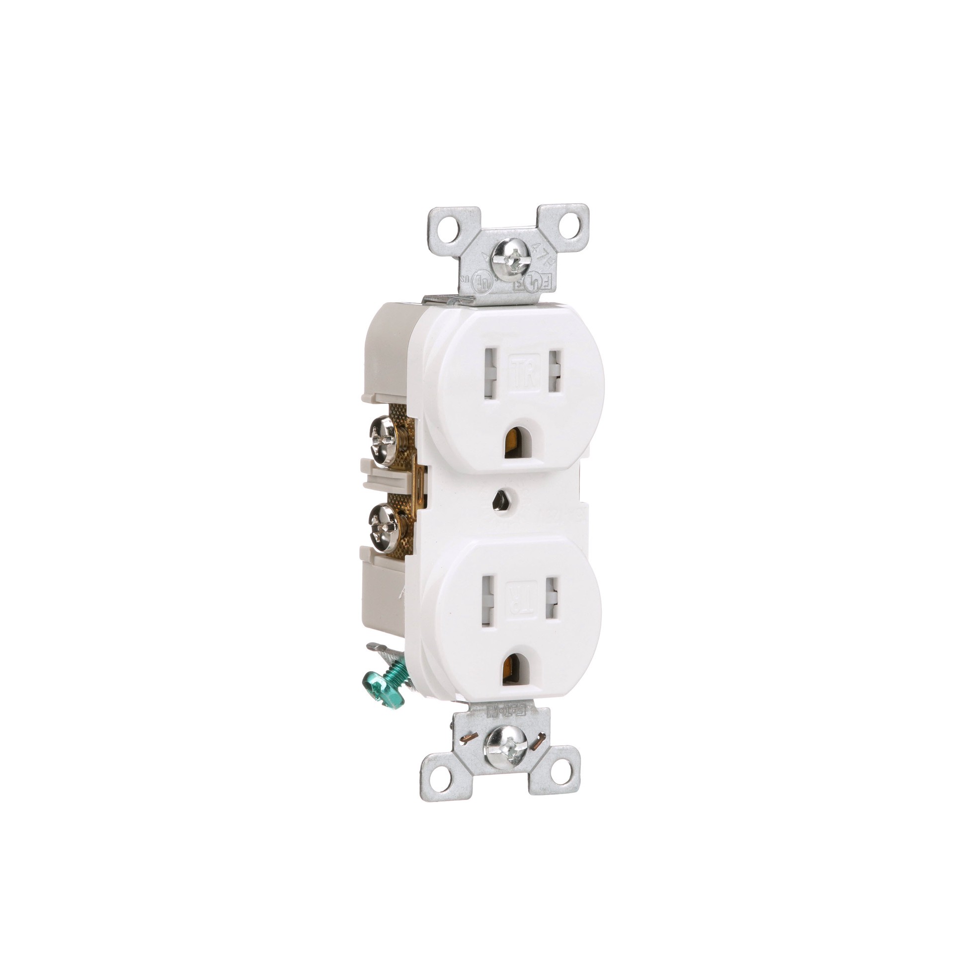 slide 6 of 6, Eaton Arrow Hart 15 -Amp 125-volt Tamper Resistant Residential/Commercial Duplex Outlet , White, 1 ct