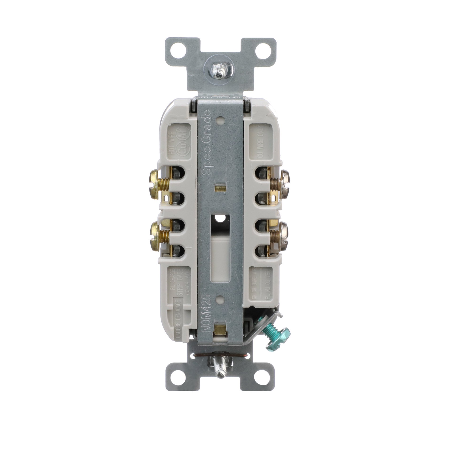 slide 4 of 6, Eaton Arrow Hart 20 -Amp 125-volt Tamper Resistant Residential/Commercial Duplex Outlet , Gray, 1 ct