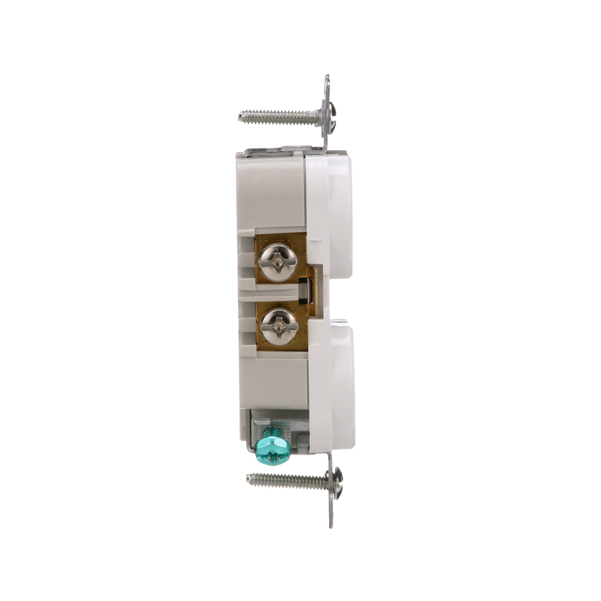 slide 5 of 6, Eaton 20 -Amp 125-volt Tamper Resistant Commercial Duplex Outlet , White, 1 ct