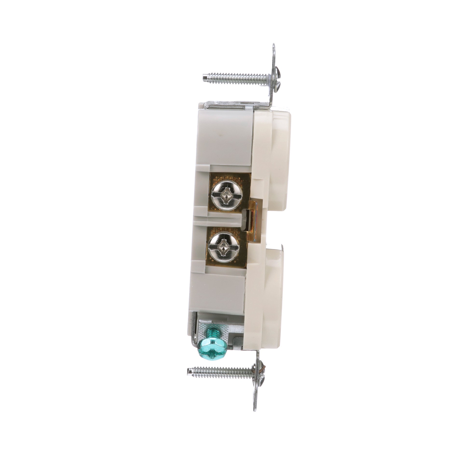 slide 5 of 6, Eaton Arrow Hart 20 -Amp 125-volt Tamper Resistant Residential/Commercial Duplex Outlet , Light almond, 1 ct