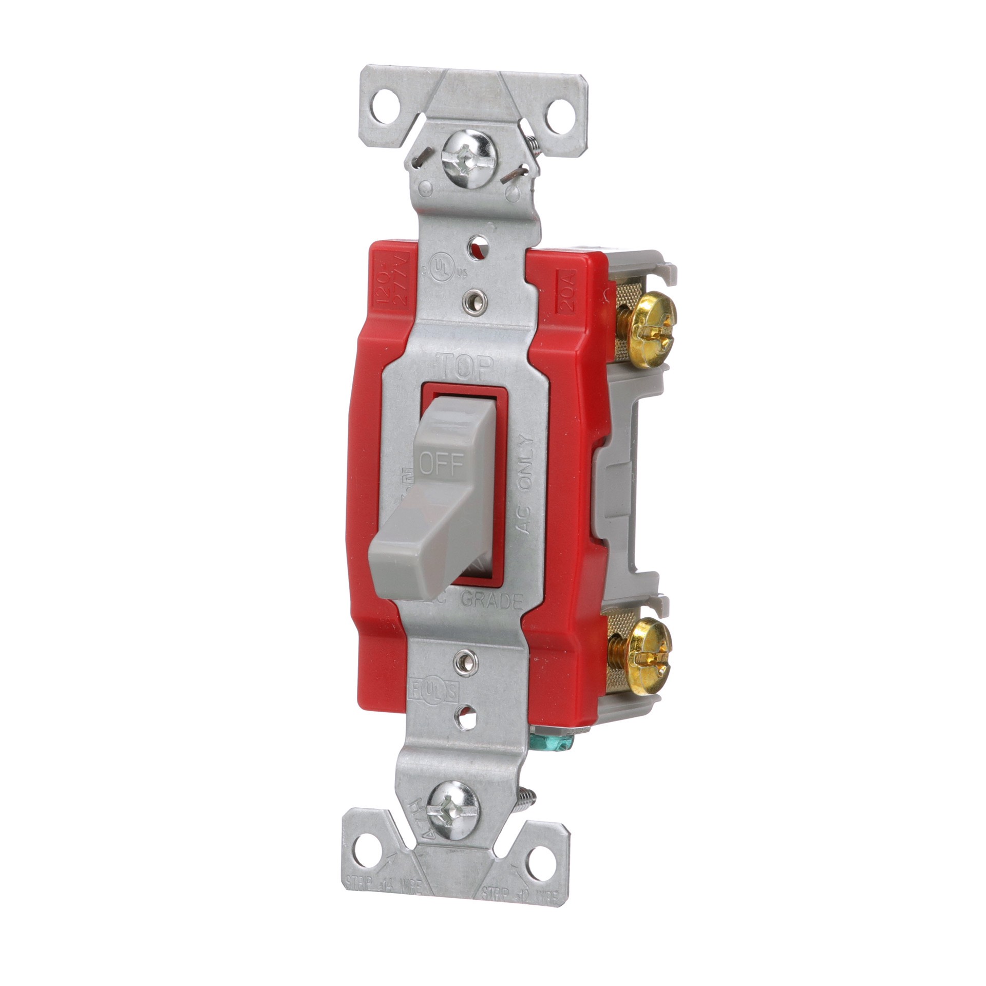 slide 2 of 6, Eaton 20-amp Single-pole Toggle Light Switch , Gray, 1 ct