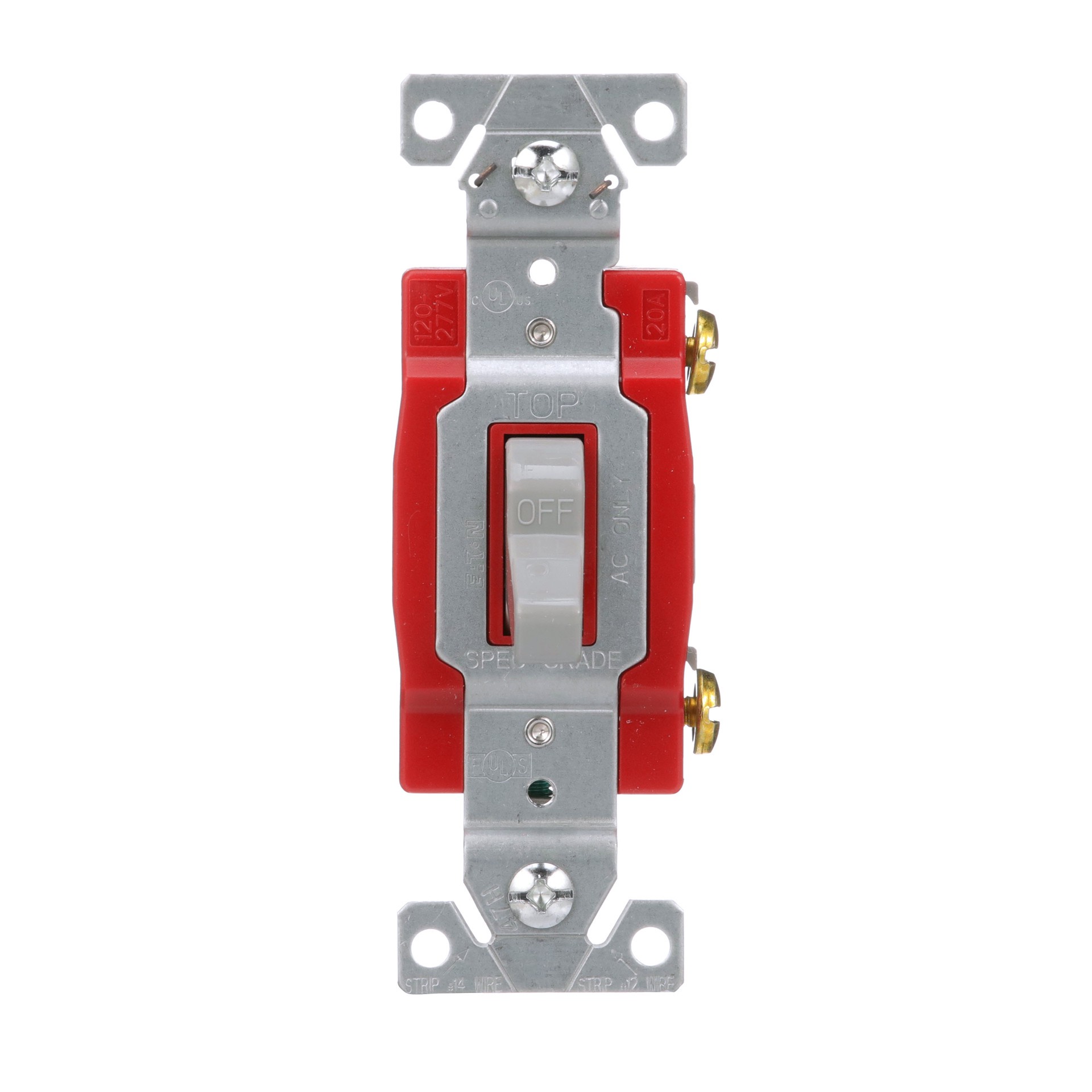 slide 1 of 6, Eaton 20-amp Single-pole Toggle Light Switch , Gray, 1 ct