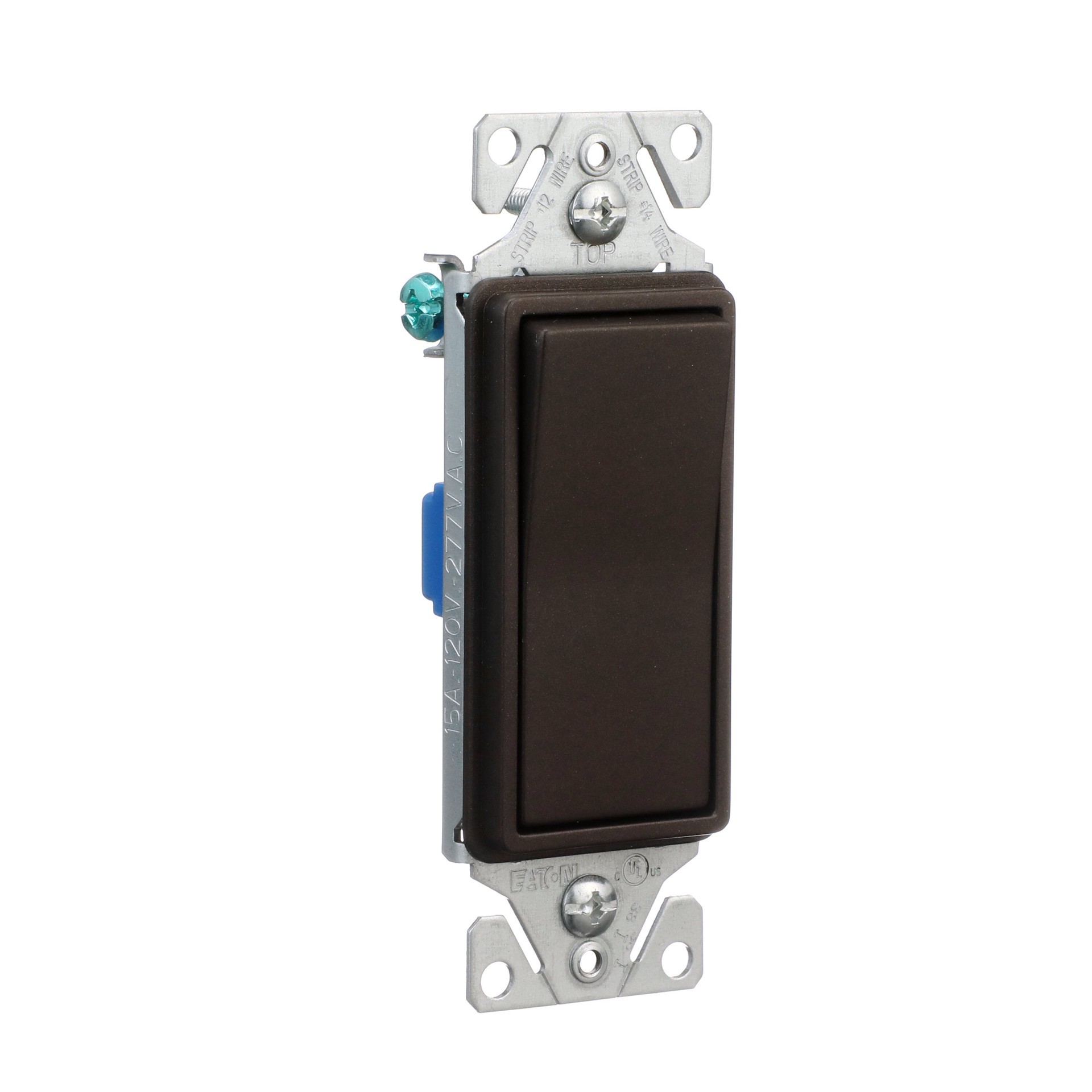 slide 6 of 6, Eaton 15-amp Single-pole Rocker Light Switch , Oil Rubbed Bronze, 1 ct