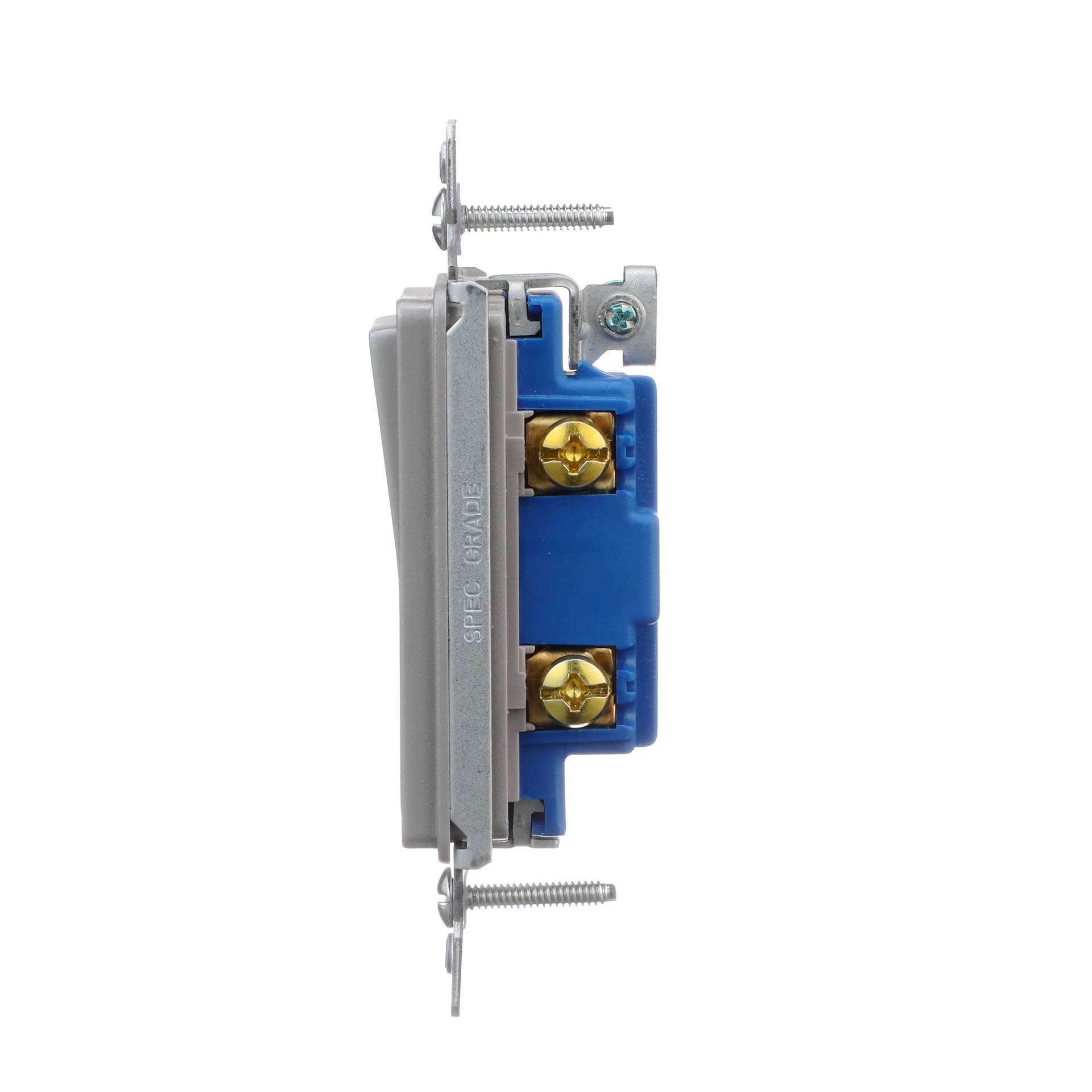 slide 3 of 6, Eaton 15-amp Single-pole Rocker Light Switch , Silver Granite, 1 ct