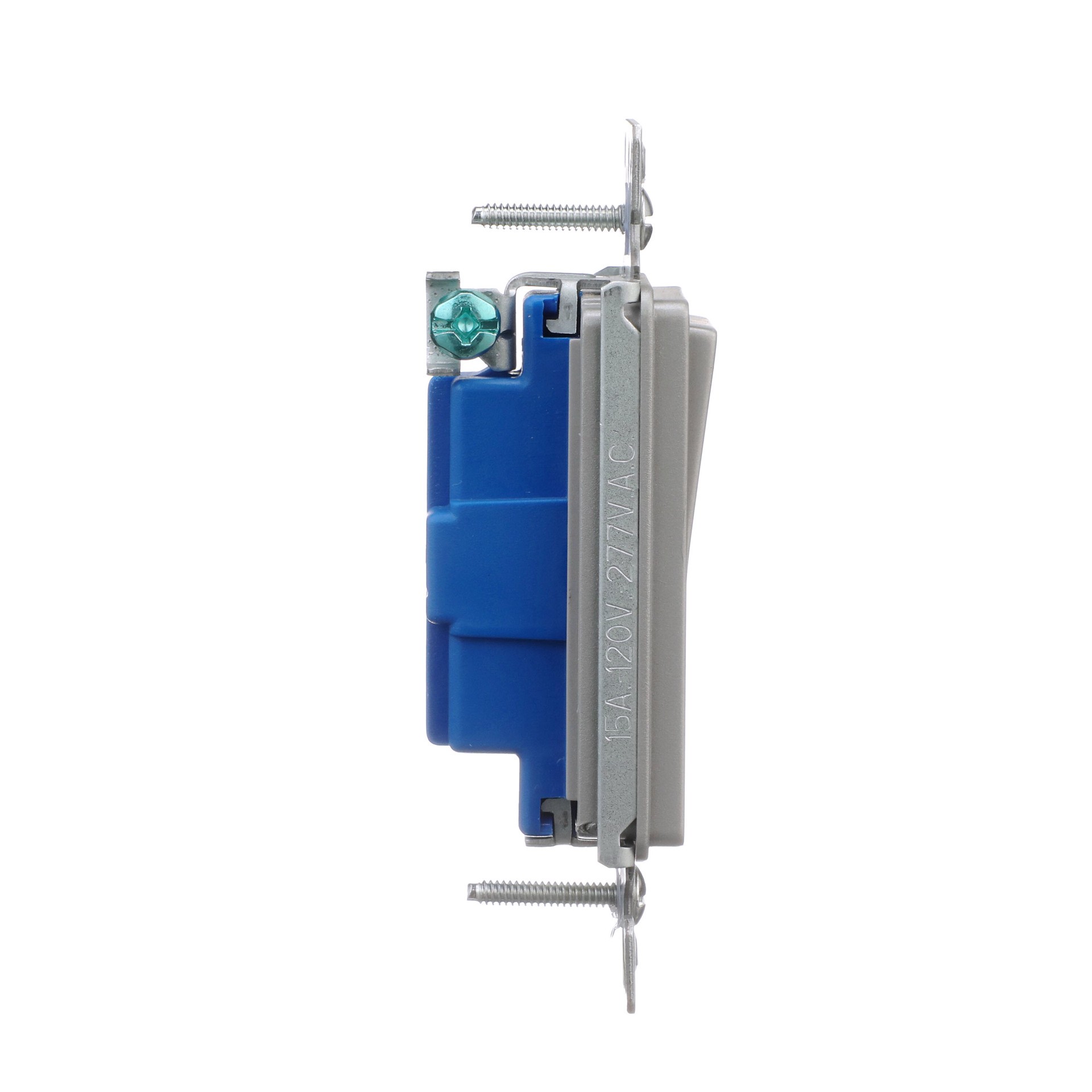 slide 5 of 6, Eaton 15-amp Single-pole Rocker Light Switch , Silver Granite, 1 ct