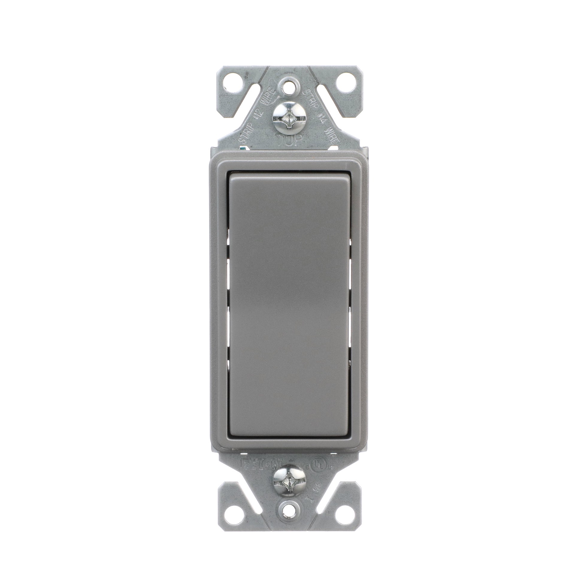 slide 1 of 6, Eaton 15-amp Single-pole Rocker Light Switch , Silver Granite, 1 ct