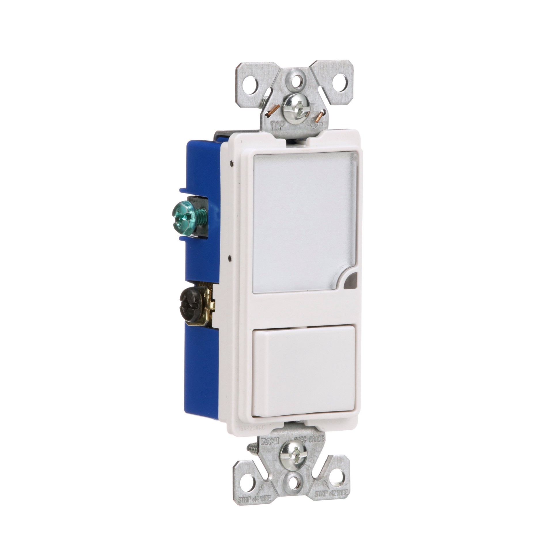 slide 6 of 6, Eaton 15-amp Single-pole Night Light Combination Light Switch , White, 1 ct