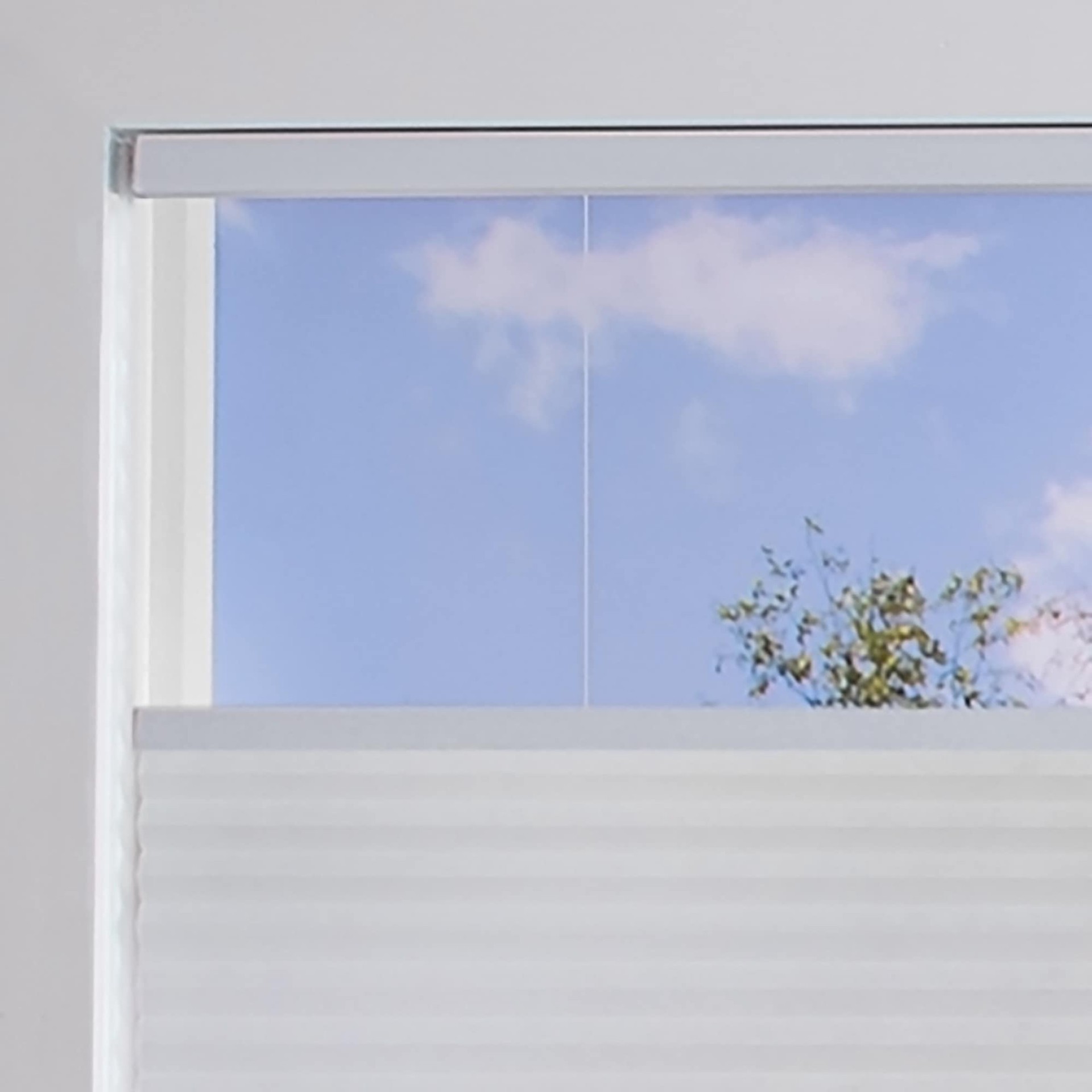 slide 5 of 6, allen + roth 34-in x 72-in White Light Filtering Cordless Top-Down/Bottom-Up Cellular Shade, 1 ct