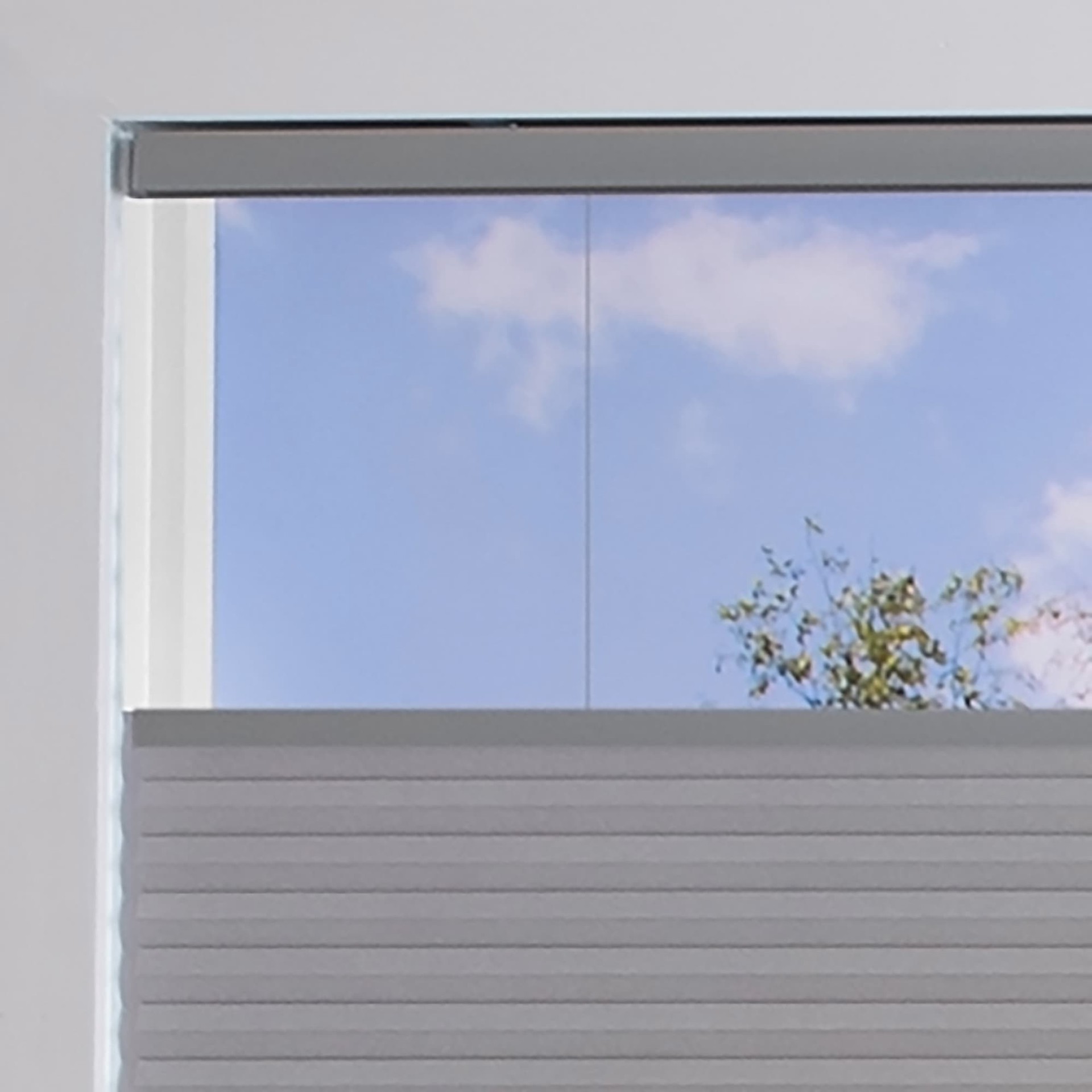 slide 4 of 6, allen + roth 58-in x 72-in Gray Light Filtering Cordless Top-Down/Bottom-Up Cellular Shade, 1 ct