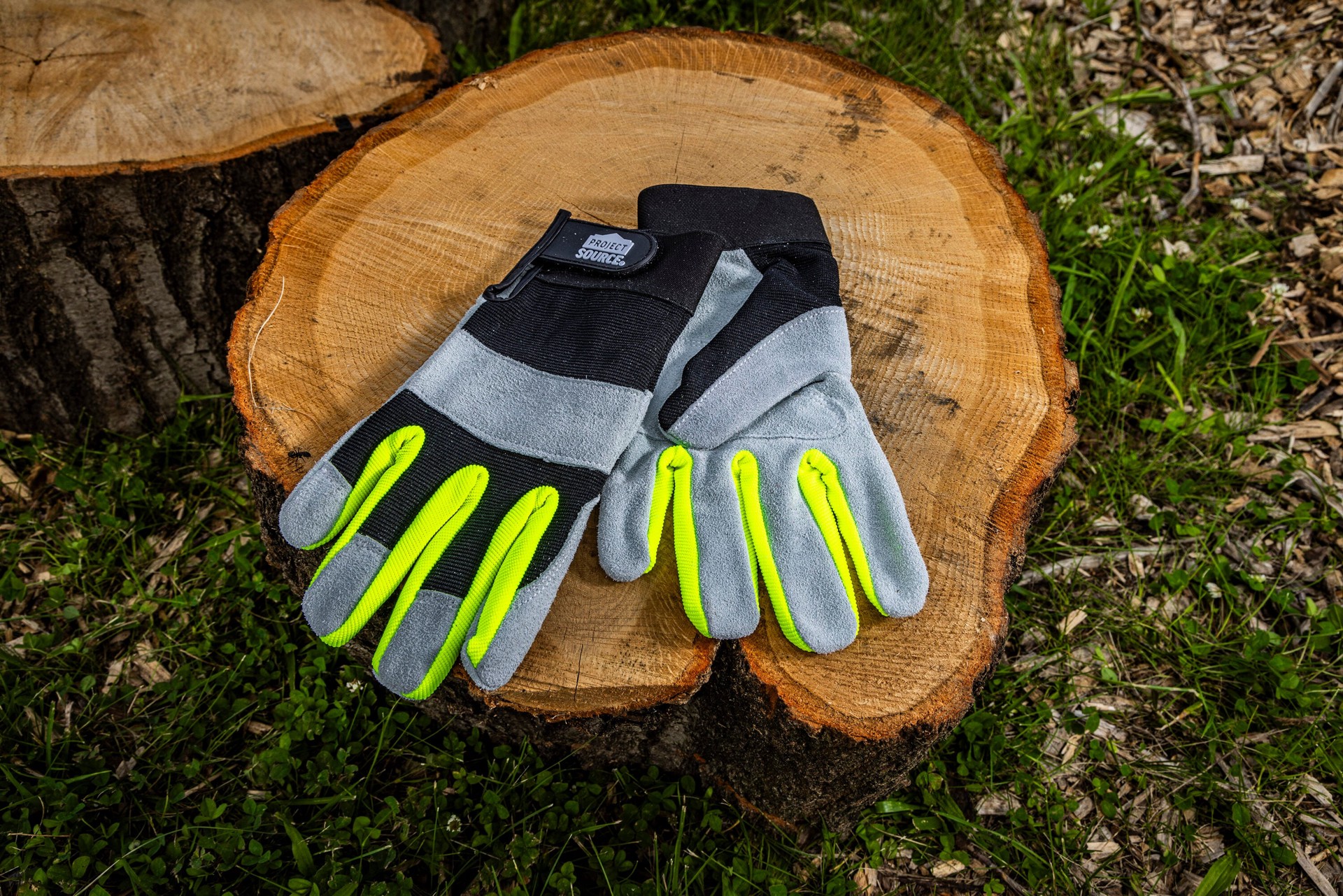 slide 6 of 6, Project Source X-large Leather/Polyester Construction Gloves 1 -Pairs, 1 ct