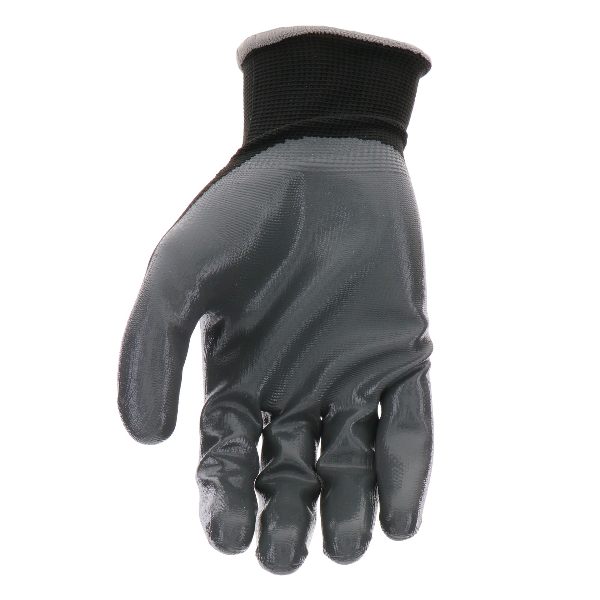 slide 4 of 6, Project Source Small/Medium Gray Nitrile dipped Polyester 1 -Pairs, 1 ct