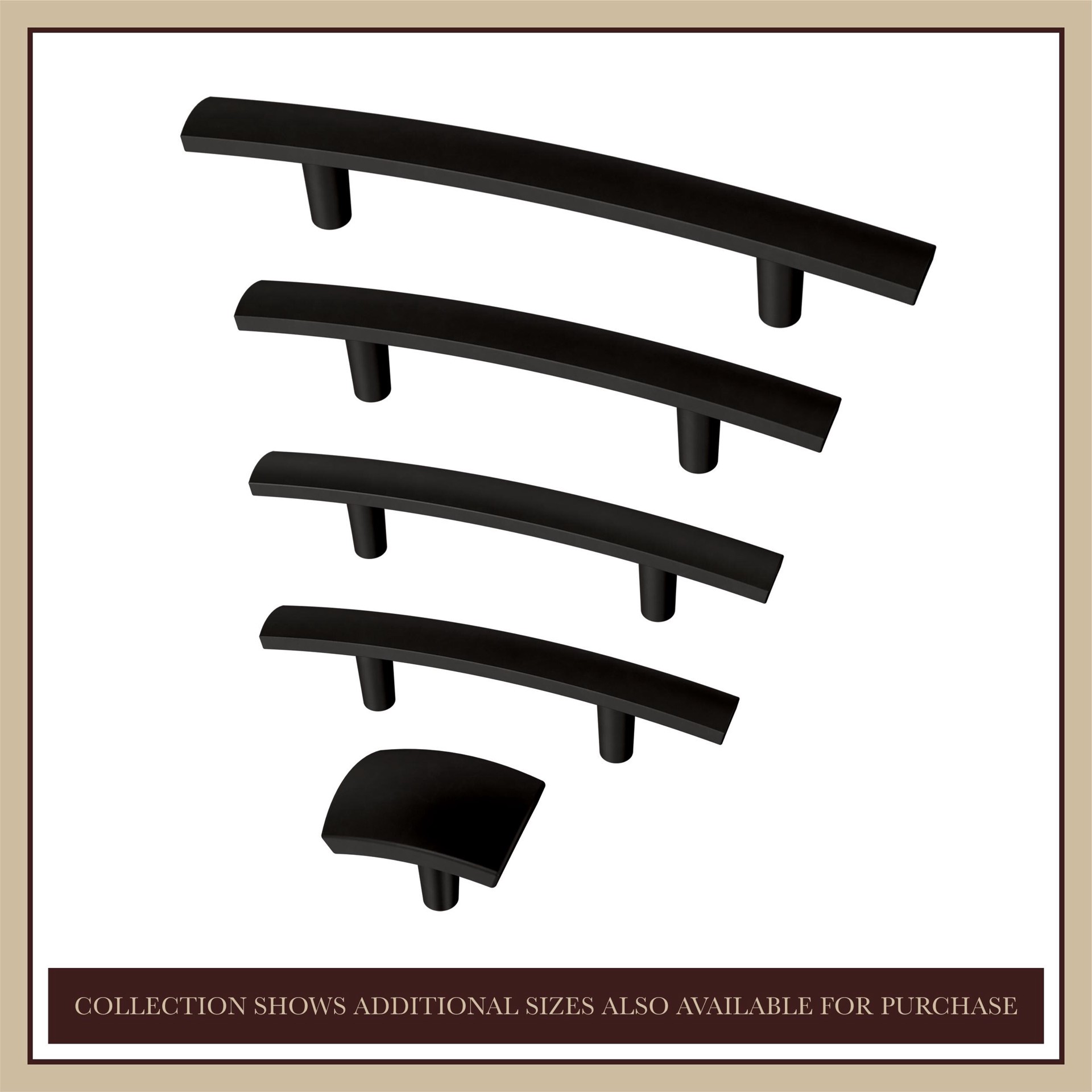 slide 3 of 6, allen + roth Amelia 3-in , 76mm Center to Center Matte Black Cylindrical Bar Drawer Pull 6 -Pack, 1 ct