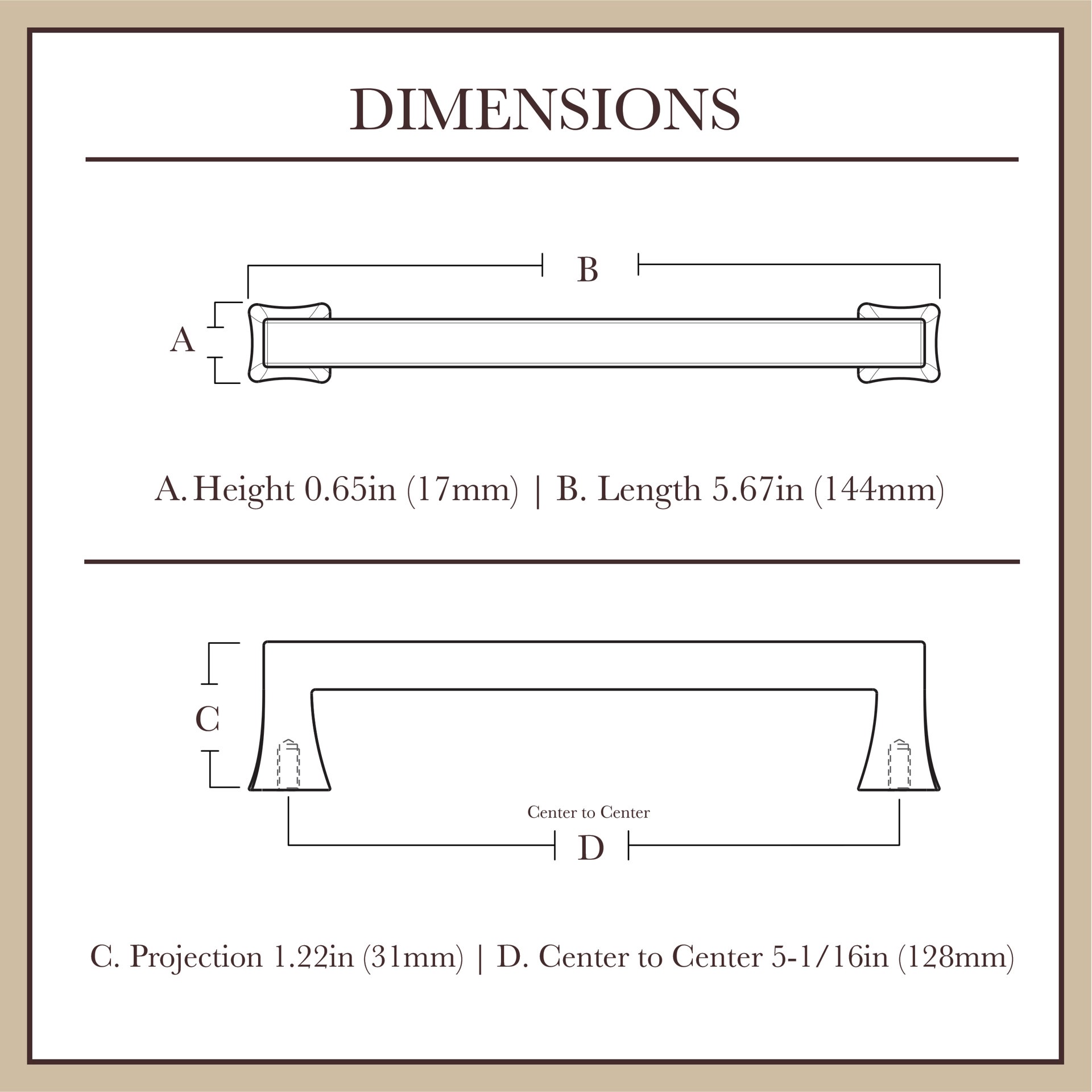 slide 6 of 6, allen + roth Margaret 5-1/16-in , 128mm Center to Center Matte Black Rectangular Handle Drawer Pull, 1 ct