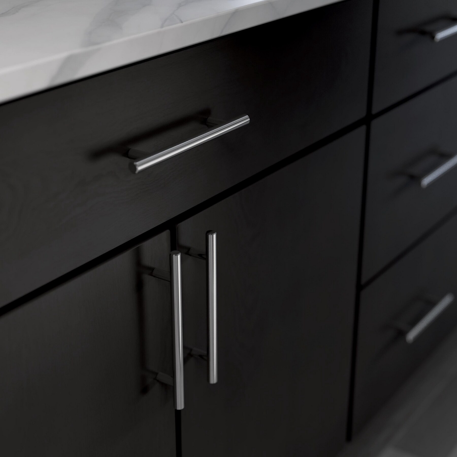 slide 2 of 6, Origin 21 Axel 5-1/16-in , 128mm Center to Center Solid Steel Polished Chrome Cylindrical Bar Drawer Pull, 1 ct