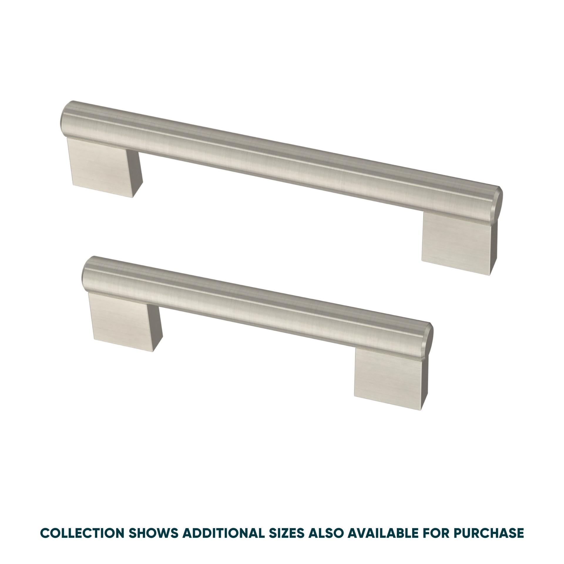 slide 3 of 6, Origin 21 Alma 3-3/4-in , 96mm Center to Center Stainless Steel Cylindrical Bar Drawer Pull, 1 ct