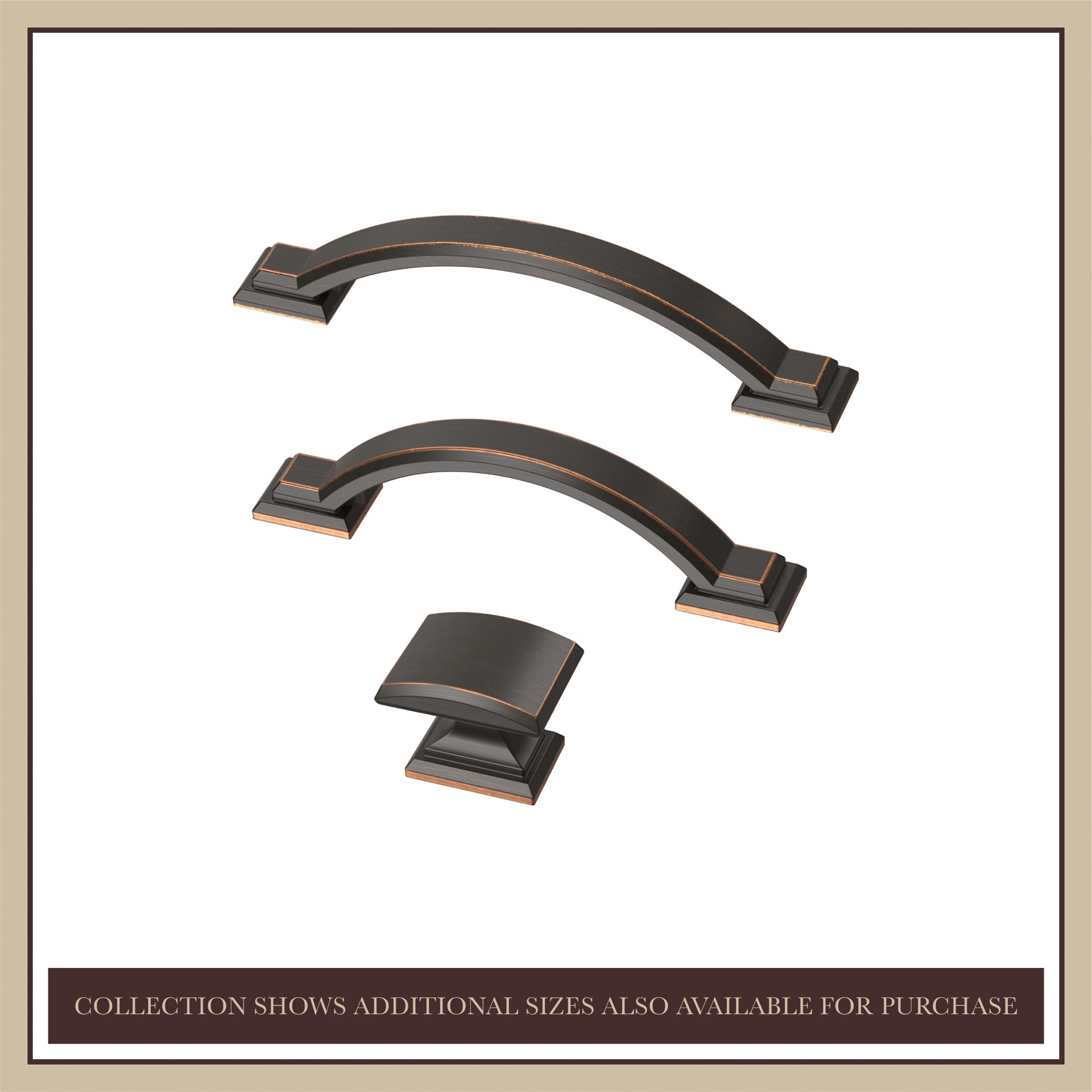 slide 3 of 6, allen + roth Eugene 3-3/4-in , 96mm Center to Center Bronze With Copper Highlights Novelty Handle Drawer Pull, 1 ct