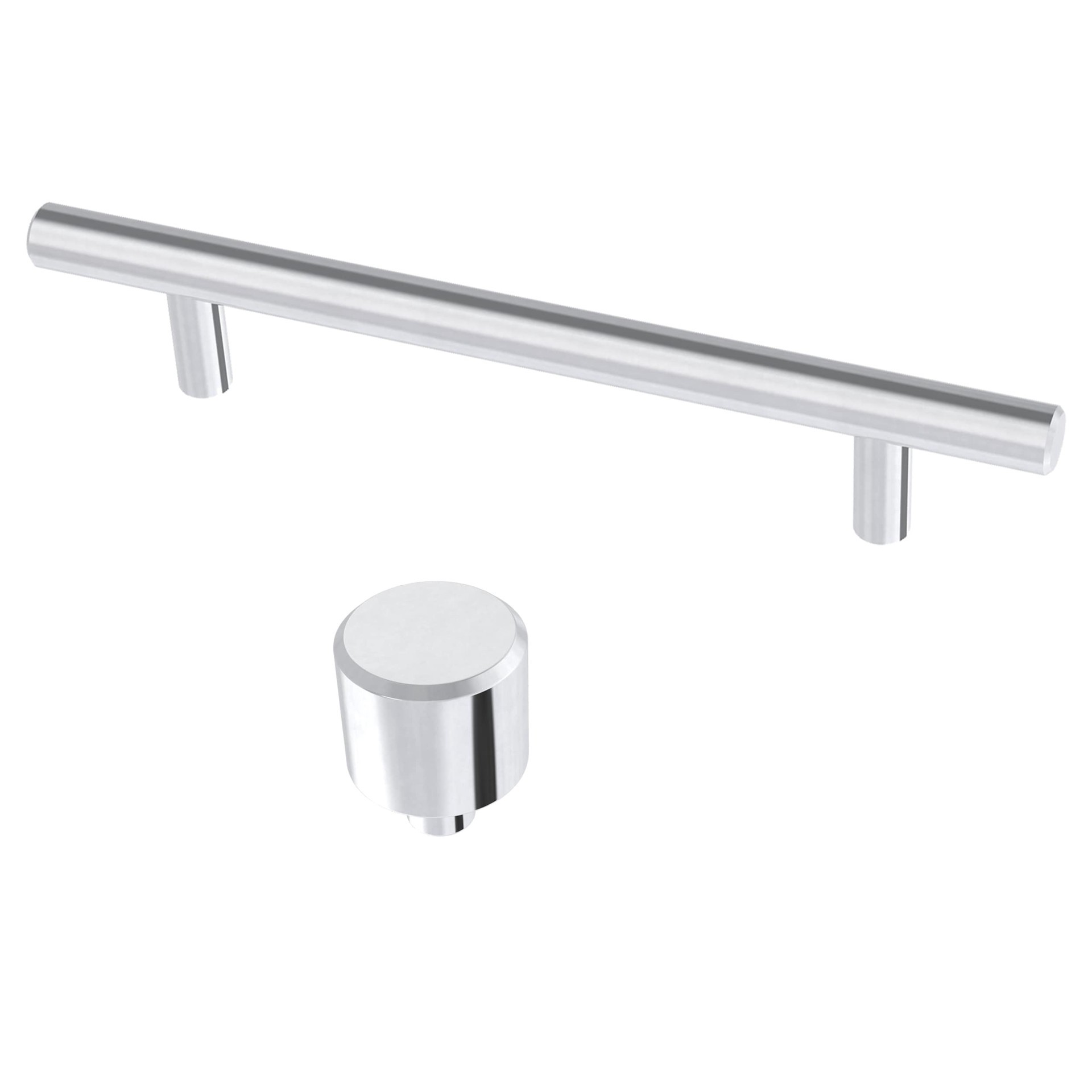 slide 4 of 6, Brainerd Bar 1-in Polished Chrome Round Cabinet Knob, 1 ct